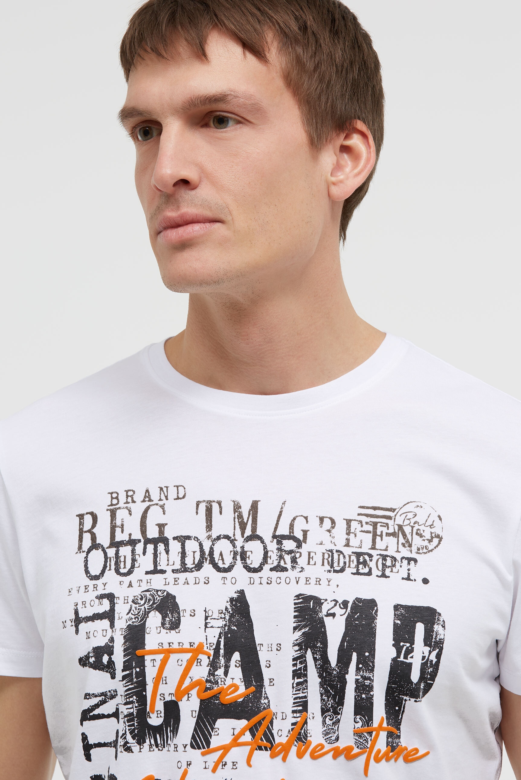 CAMP DAVID Rundhalsshirt mit Necktape