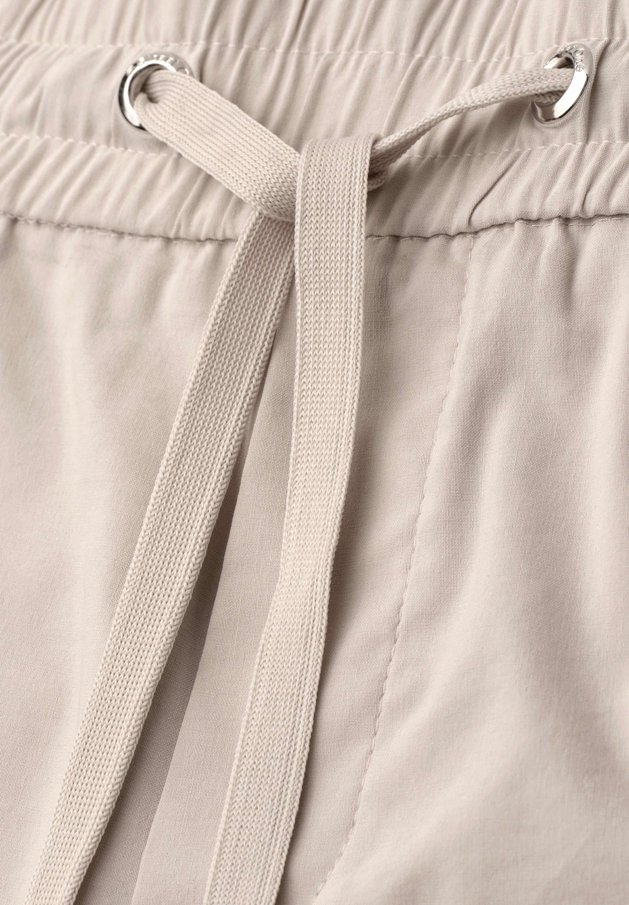 STREET ONE Shorts  unifarben, Casual Fit, elastischer Baumwollmix
