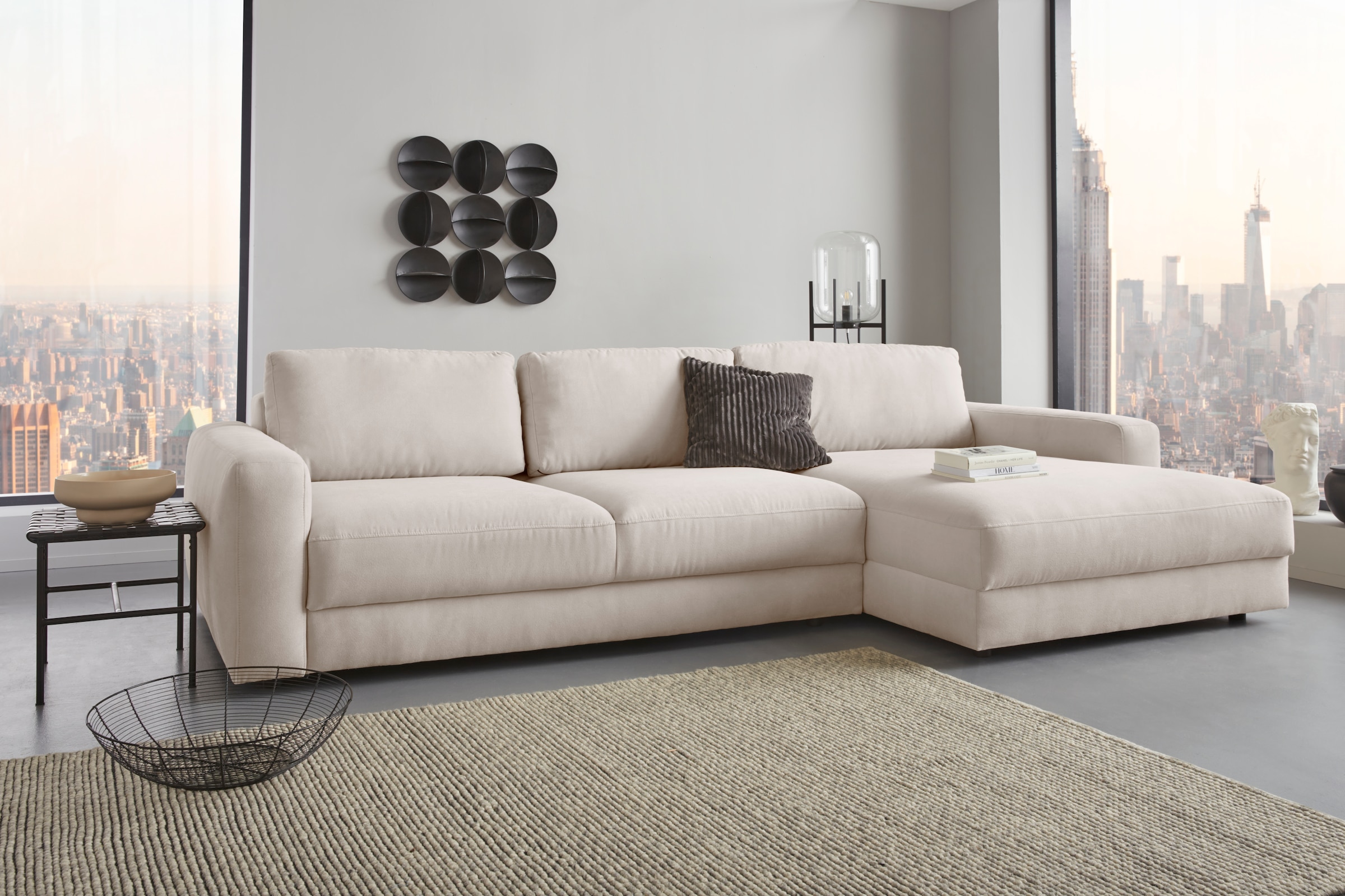 Home affaire Ecksofa "Bloomfield, elegant, viel Platz, Mega Couch, Breite 3 günstig online kaufen