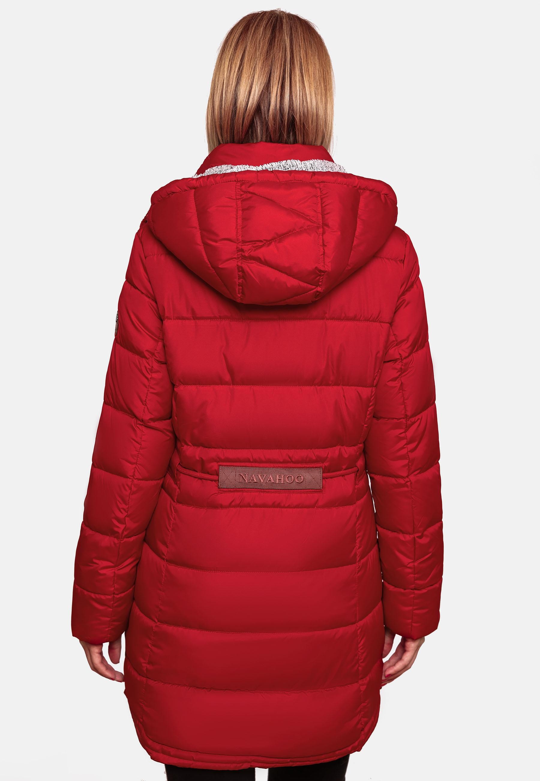 Navahoo Steppmantel »Daliee«, Stylischer Winterparka mit abnehmbarer Kapuze