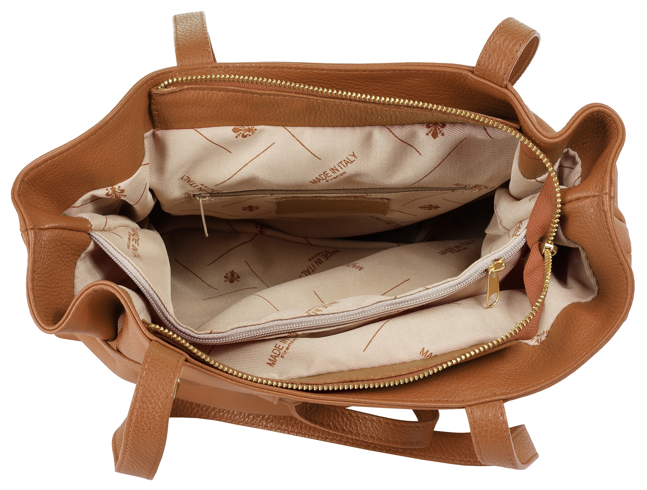 Samantha Look Henkeltasche, echt Leder, Made in Italy