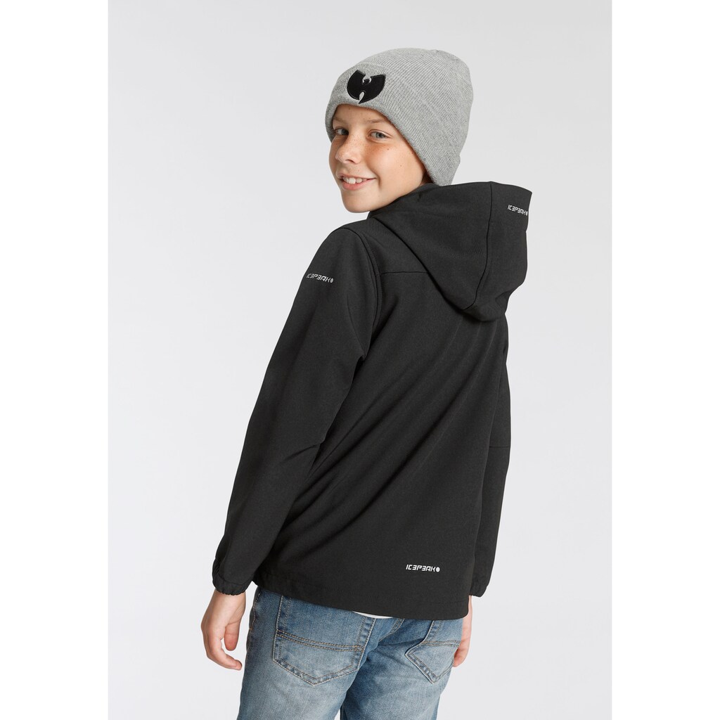 Icepeak Softshelljacke »KONAN - für Kinder«, mit Kapuze