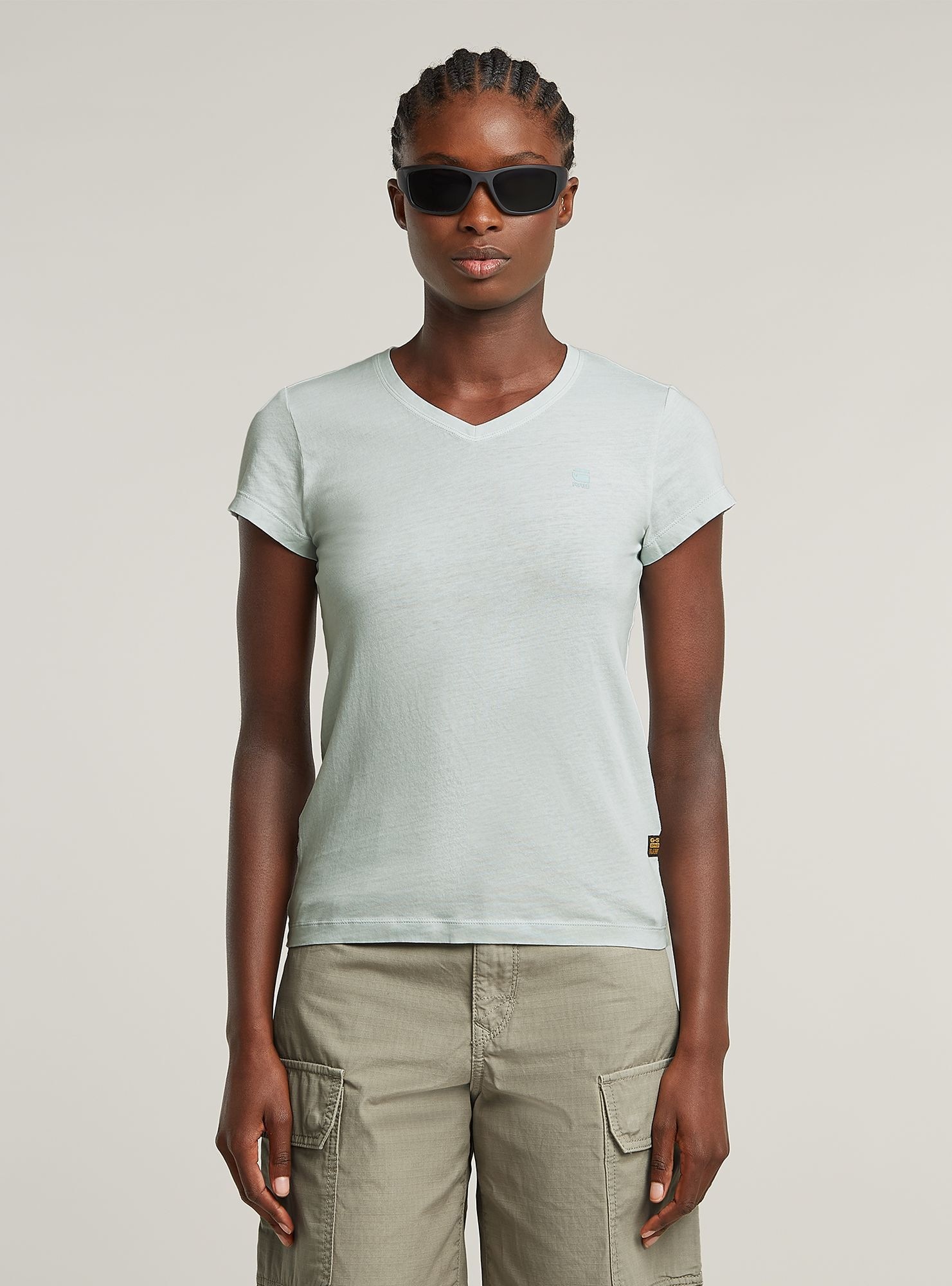 G-STAR T-Shirt "Overdyed Eyben Slim V T-Shirt 2.0" günstig online kaufen