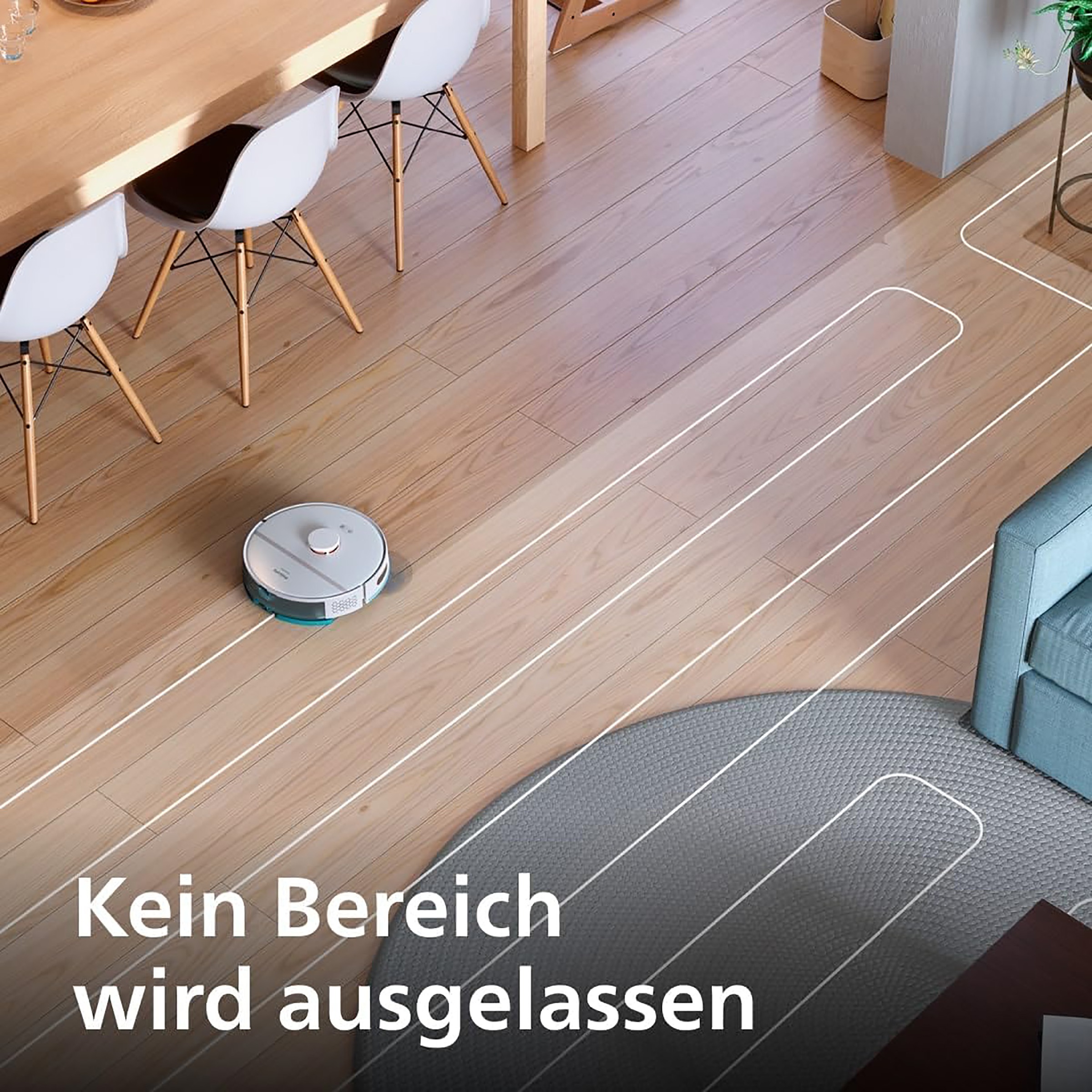 Philips Nass-Trocken-Saugroboter »XU2100/25 2000 Series 2. Gen, mit 6.000pa Saugkraft, Teppich-Boost«, LDS-Radarnavigationssystem, HomeRun App, inkl. Entleerungsstation