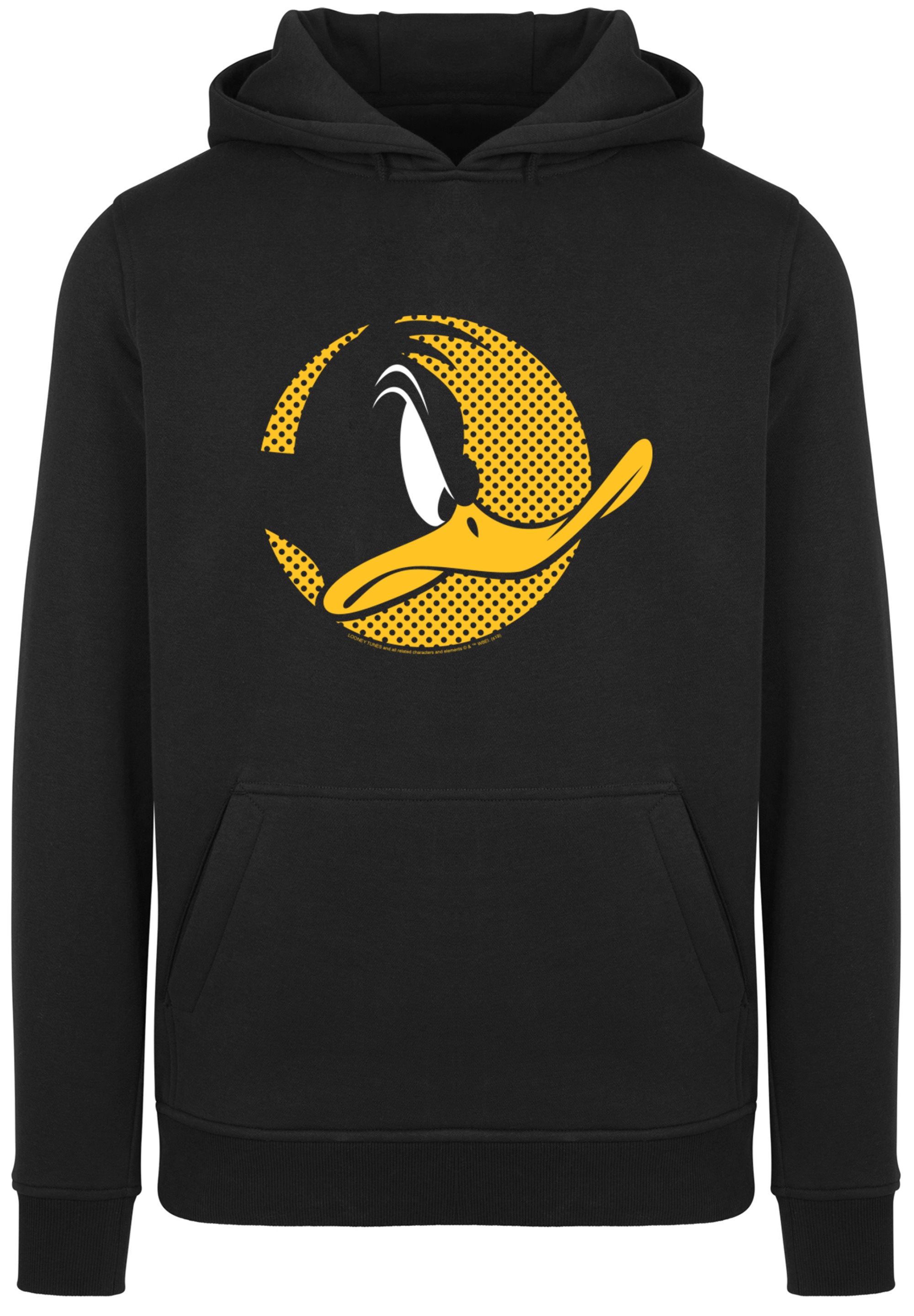 F4NT4STIC Sweatshirt »Looney Tunes Daffy Duck Dotted Cartoon Logo«, Herren,Premium Merch,Slim-Fit,Kapuzenpullover,Bedruckt