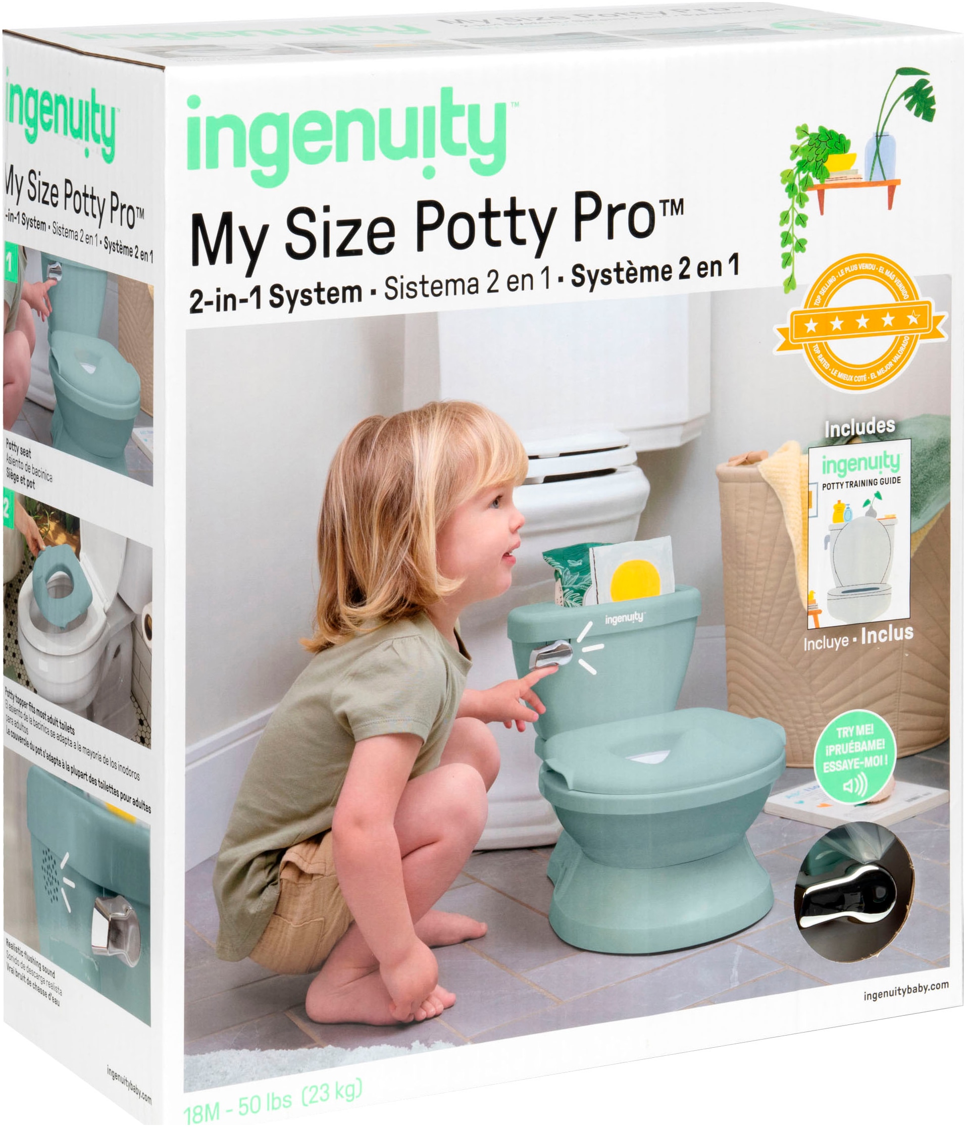 ingenuity Toilettentrainer »My Size Potty Pro™ - Weiß«