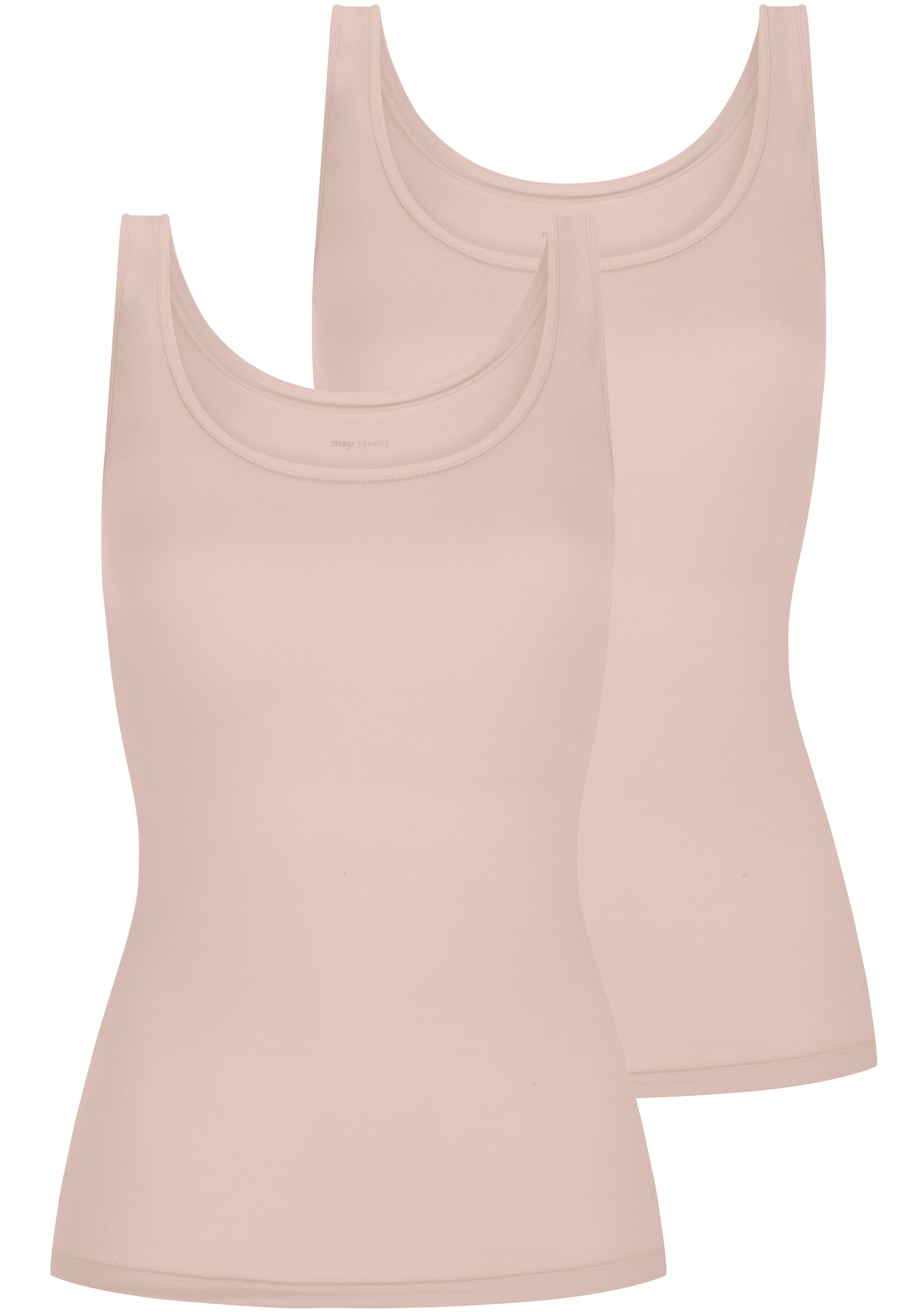 Mey Unterhemd "Superfine Organic" breite Träger, tiefer Rundhalsausschnitt, Single Jersey, elastisch