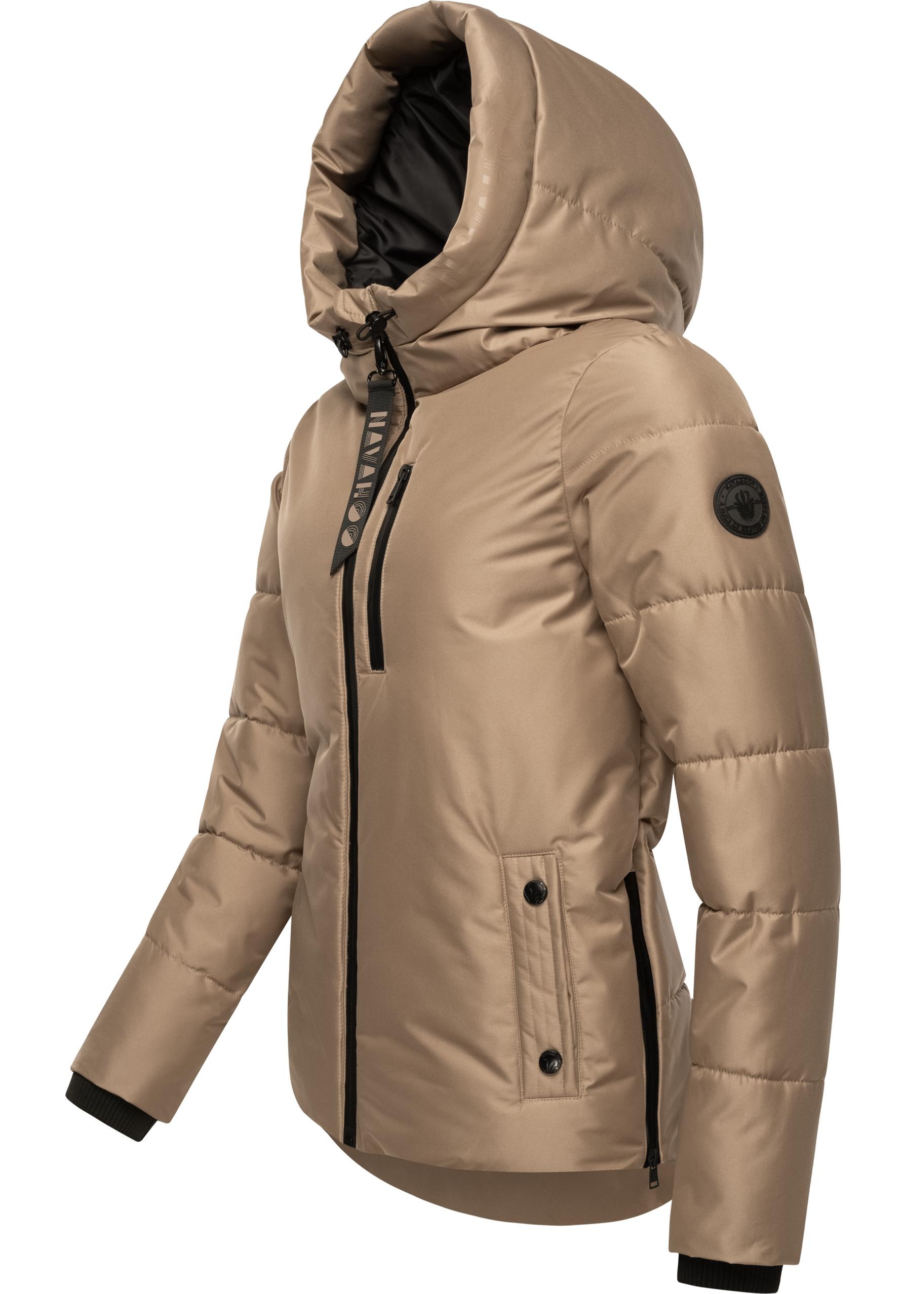 Navahoo Steppjacke »Krümelein«, mit Kapuze, stylische Damen Winterjacke mit dezenter Steppung