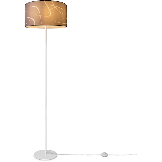 Paco Home Stehlampe »Luca Tribal«, Dreibein Mit Lampenschirm Stoff  Stehleuchte Modern Abstrakt Uni E27 | BAUR