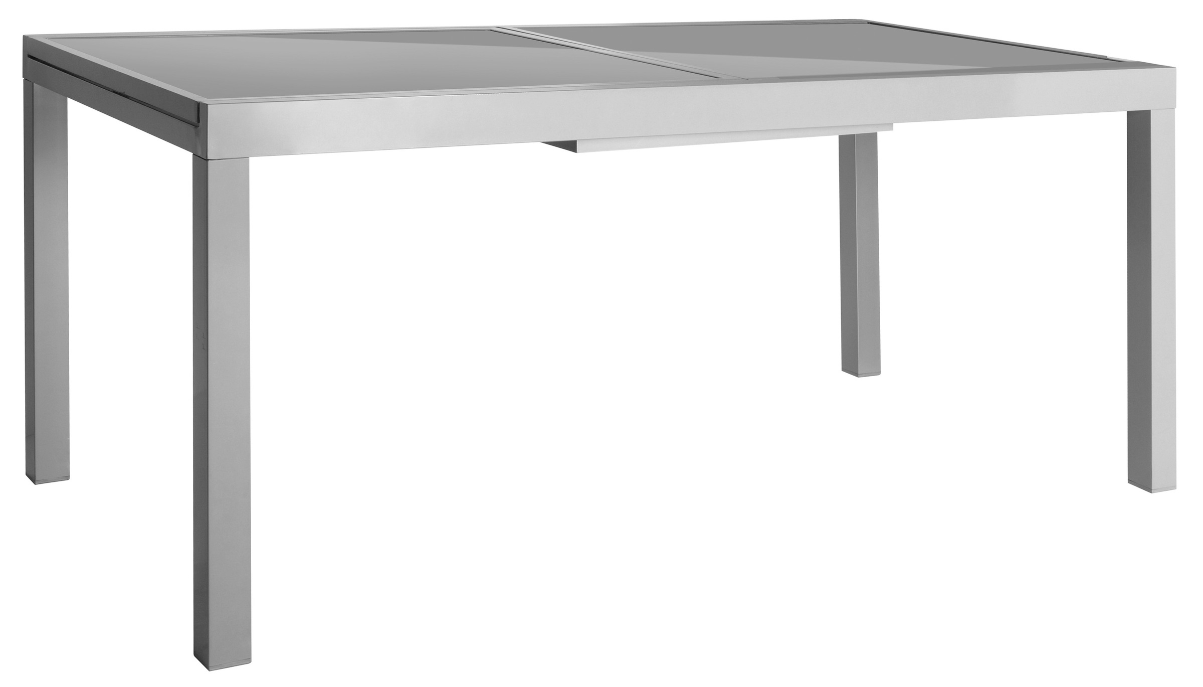 BAUR Tisch tlg.), ausziehbar cm, 4 Garten-Essgruppe MERXX | »Amalfi«, 90x120-180 Klappsessel, (5 Alu/Textil