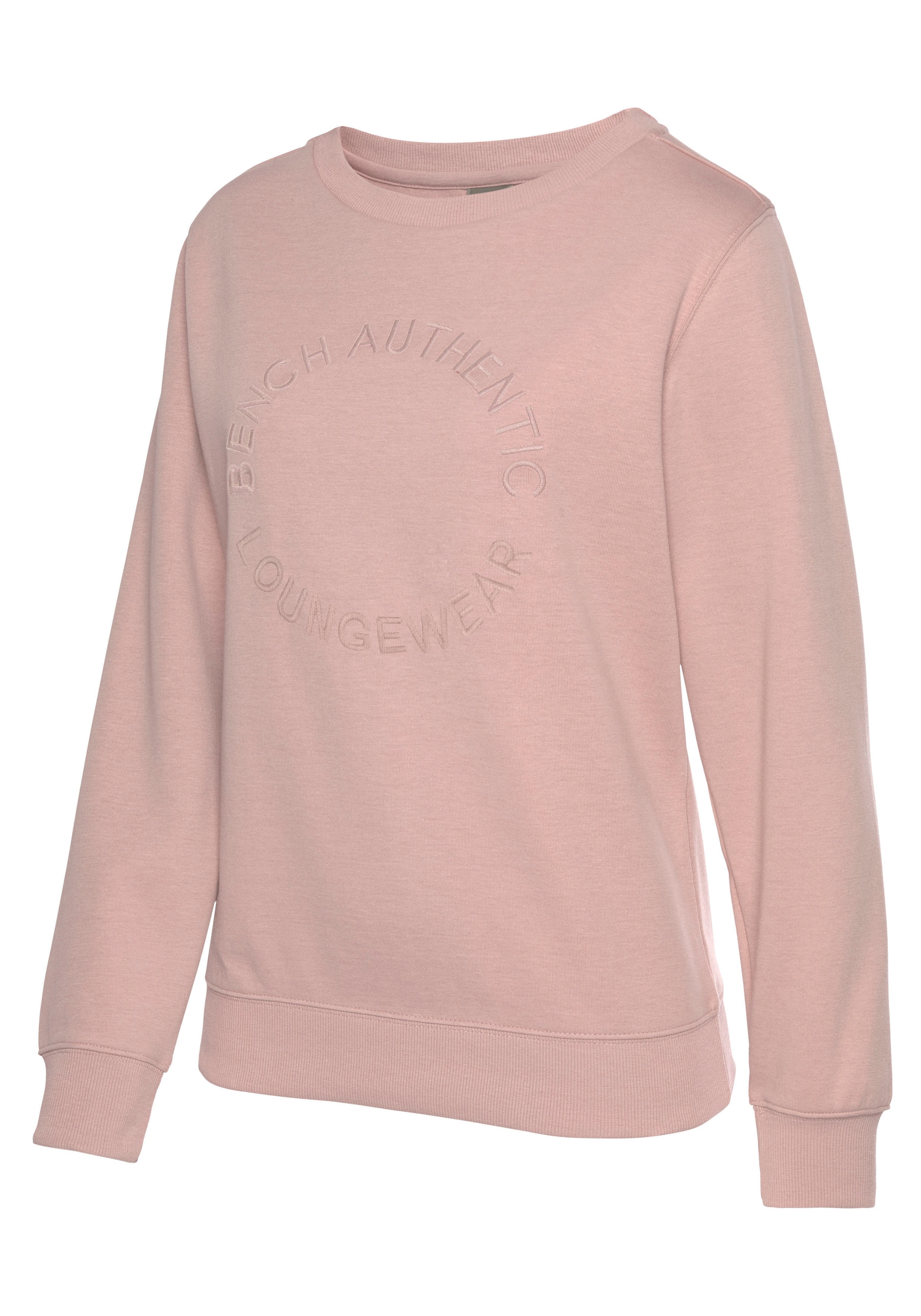 Bench. Loungewear Sweatshirt »mit Logostickerei«, mit runder Logostickerei, Loungeanzug