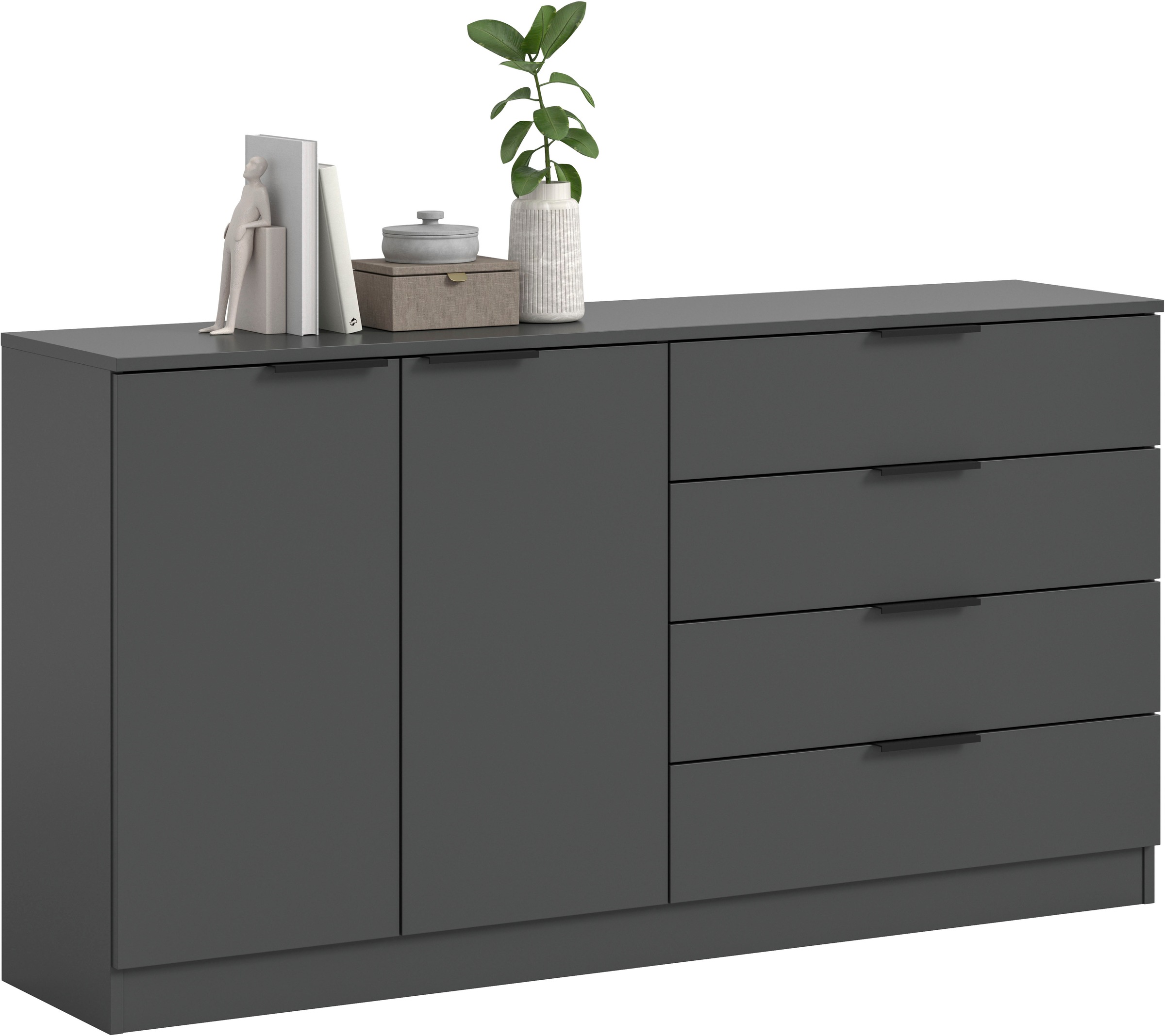 Thumbnail - Home affaire Sideboard "SKARDE, Breite 148 cm, 4 Schubkästen, 2 Türen, viel Stauraum" in verschiedenen Farben und Breite...