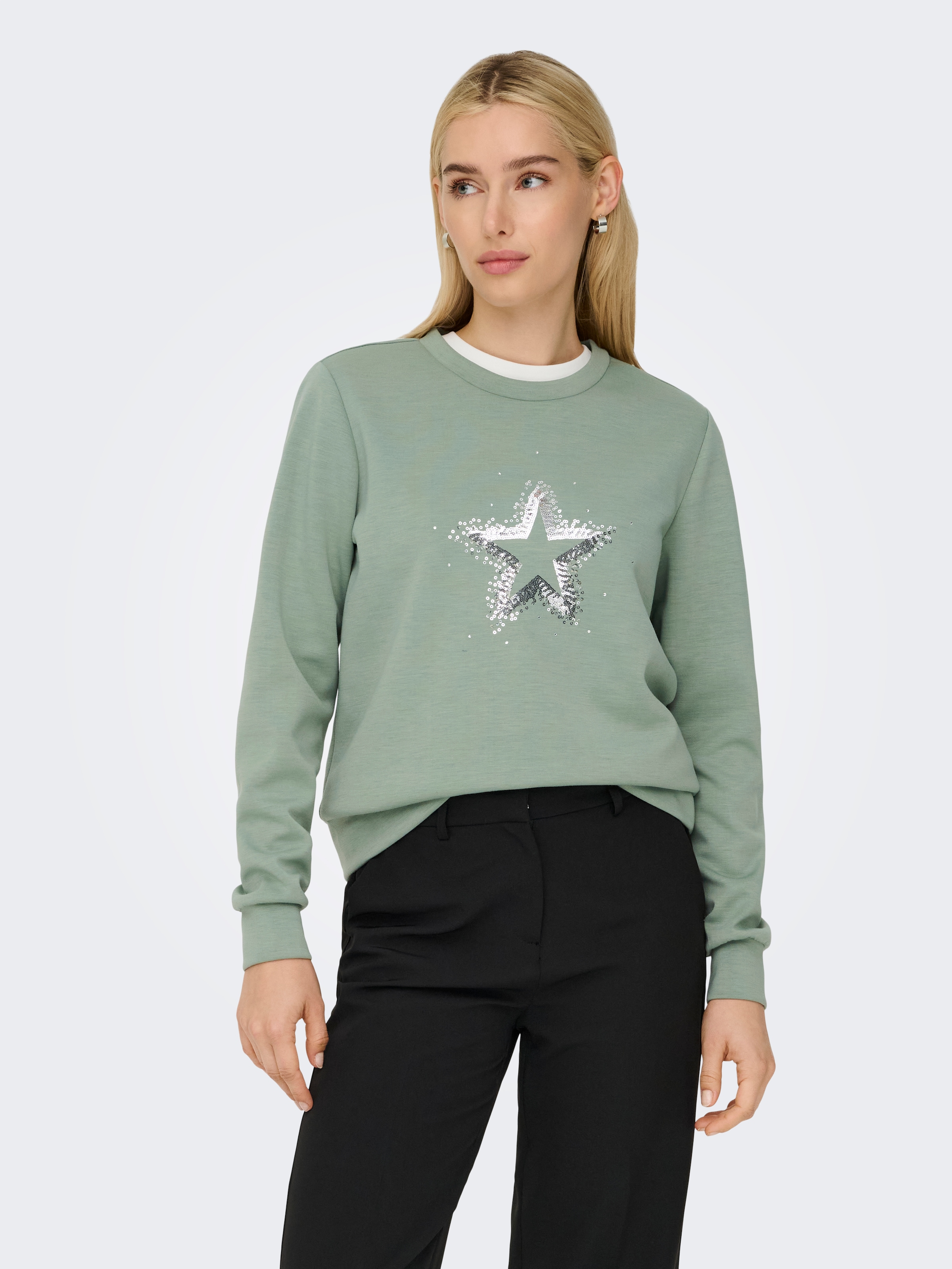 ONLY Sweatshirt »ONLMARCY L/S O-NECK BOX UB CC SWT«