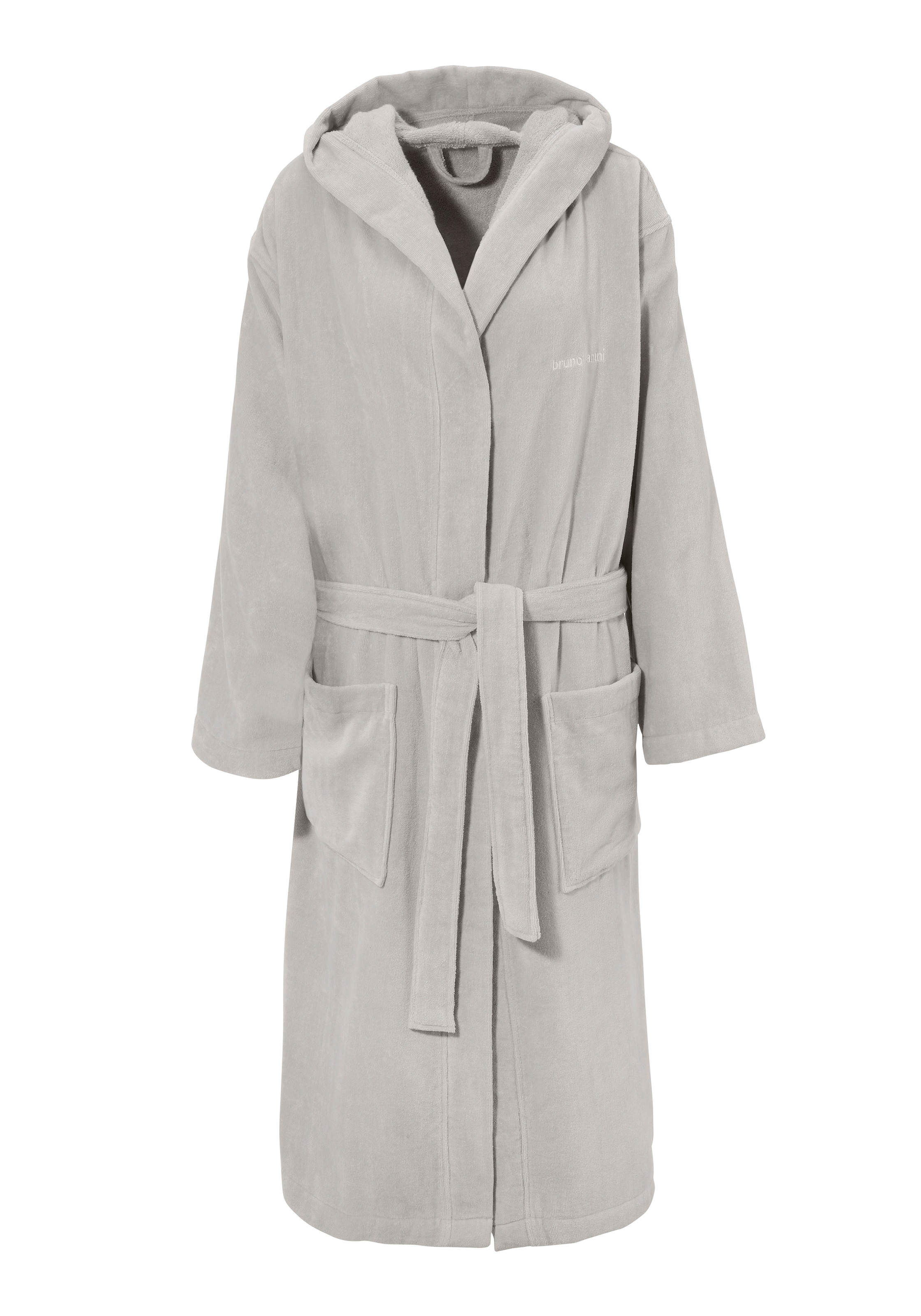 Bruno Banani Unisex-Bademantel »Daniel, ideal für Sauna & Spa, Hotelbademantel, Morgenmantel«, (1 St.), Damen & Herren Bademantel, lang, mit Taschen, S-5XL