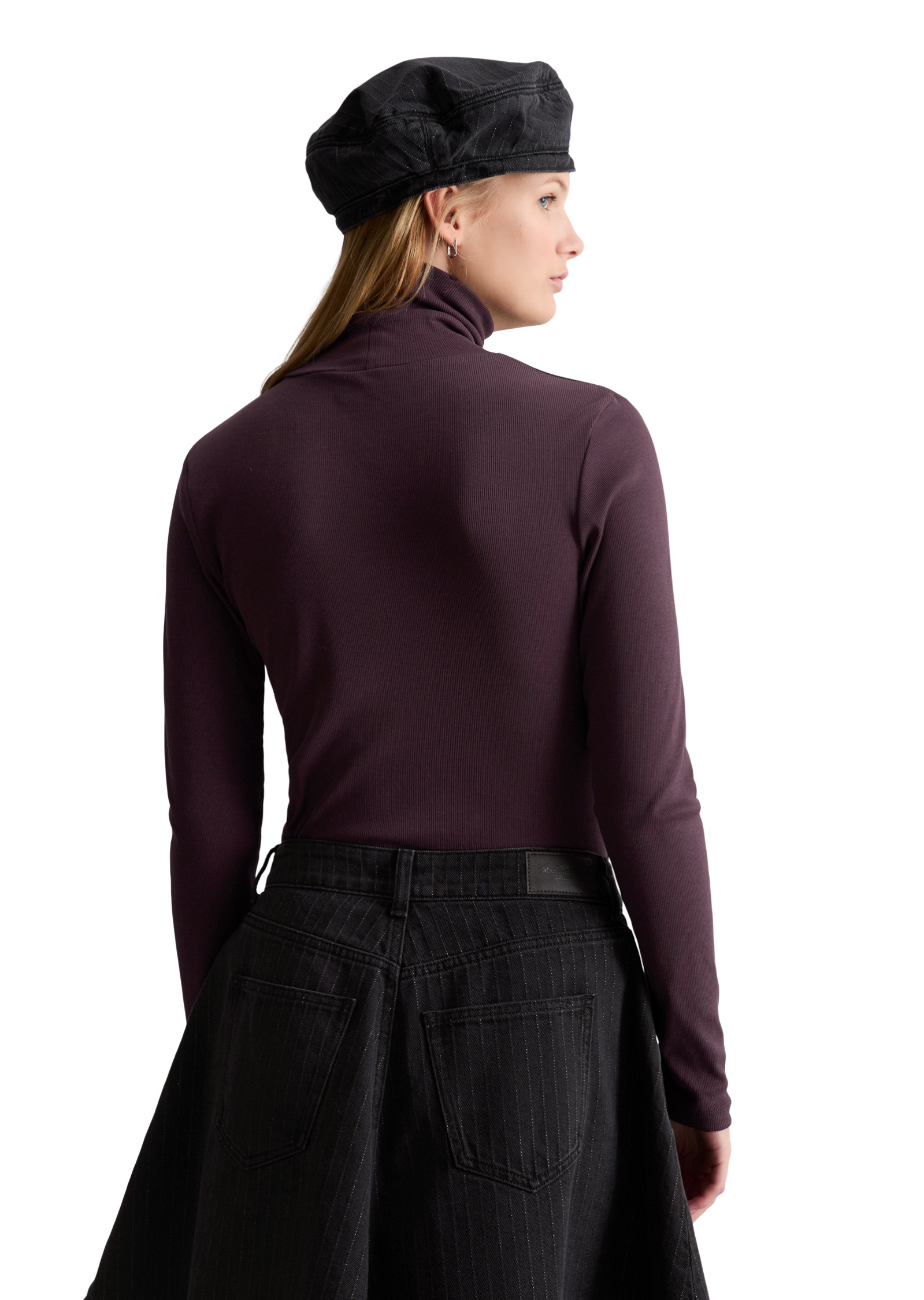 Marc O'Polo DENIM Langarmshirt »aus softem Ripp-Jersey«