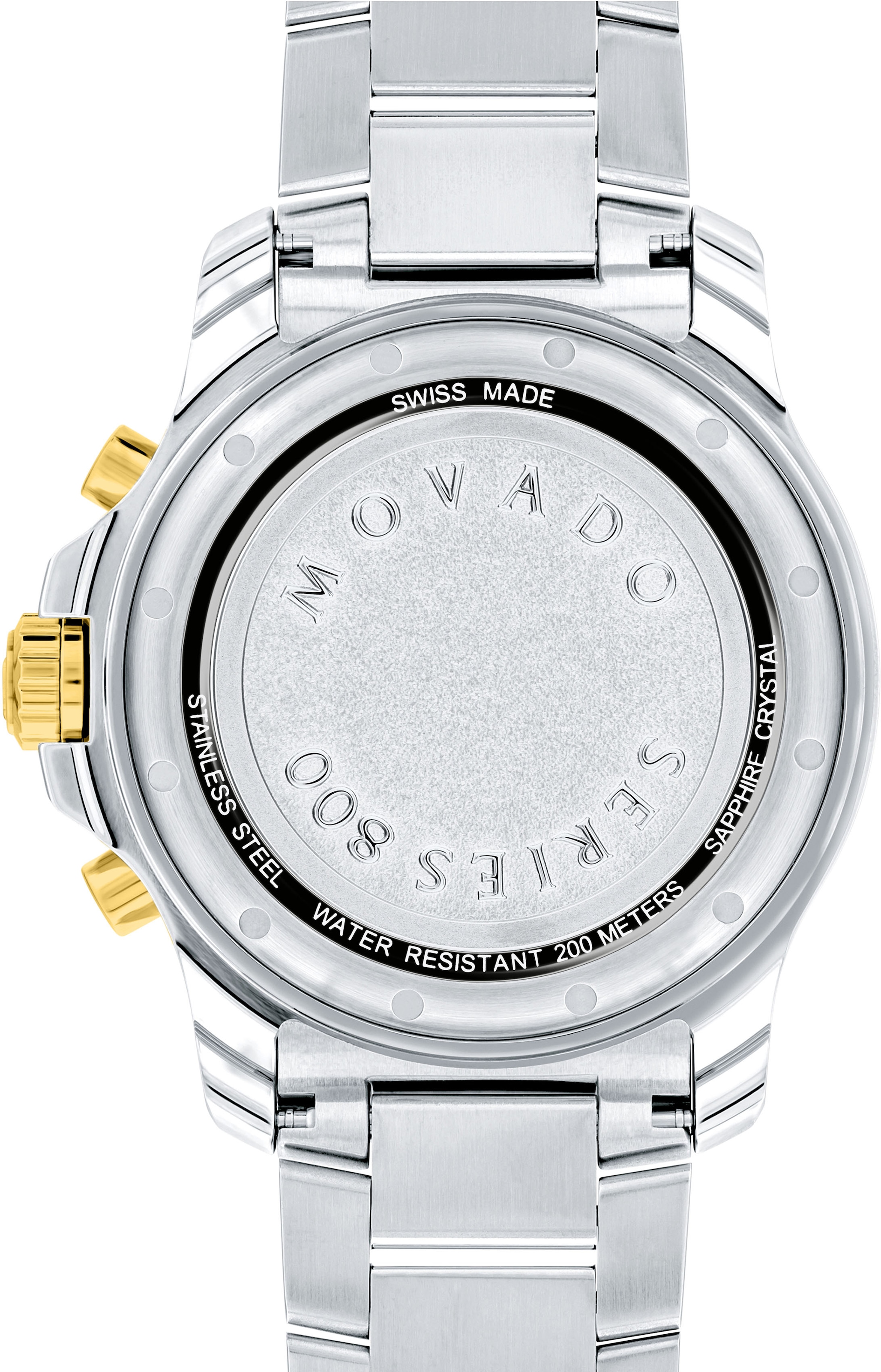 MOVADO Chronograph »Series 800, 2600146«, Quarzuhr, Armbanduhr, Herrenuhr, Swiss Made, Datum, bicolor