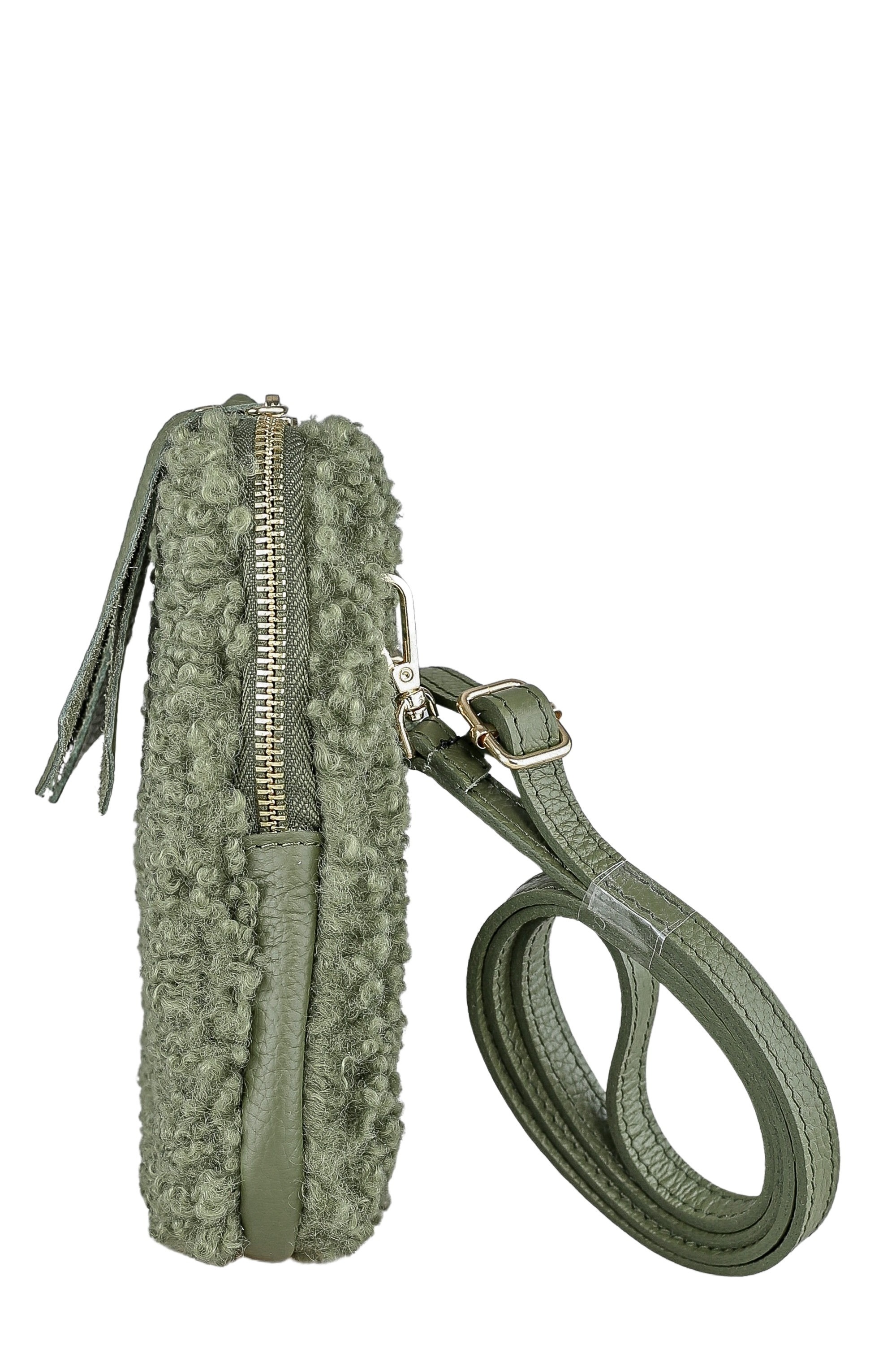 COLLEZIONE ALESSANDRO Umhängetasche »Flausch« Made in Italy, Echt Leder