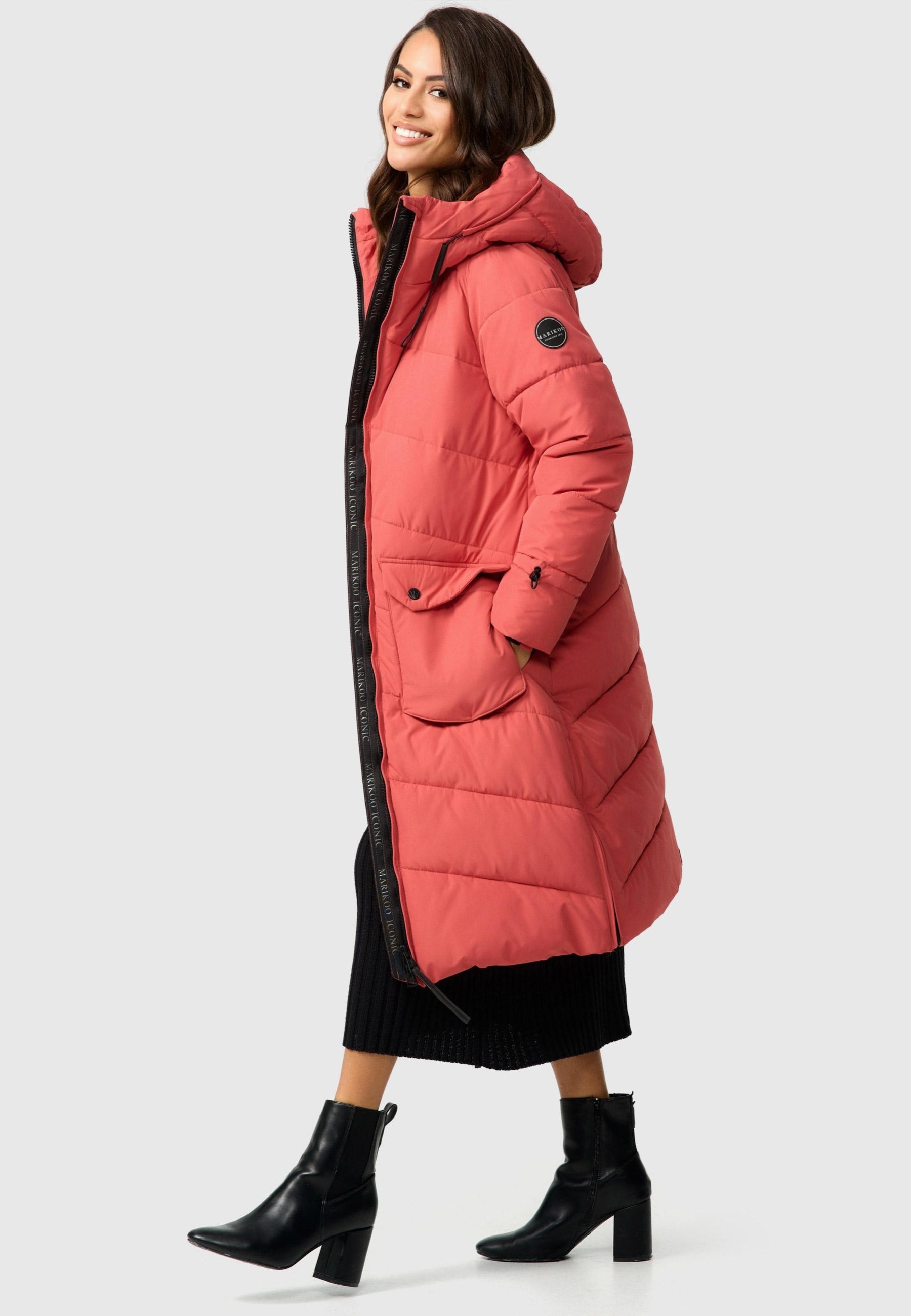 Marikoo Winterjacke »Tomomii XVI«, warmer Winter Stepp Mantel mit Kapuze