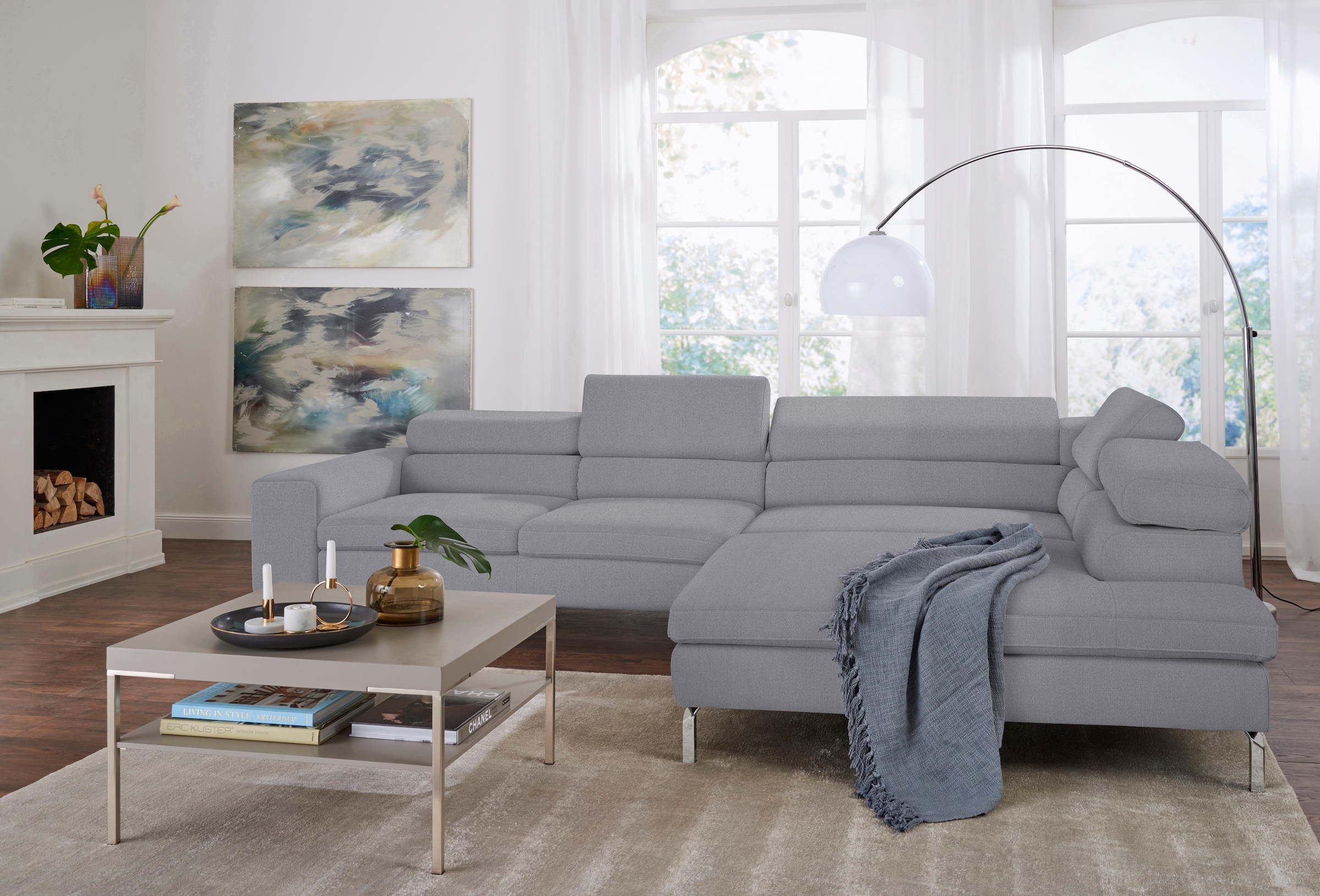 GALLERY M branded by Musterring Ecksofa »Felicia«, mit Metallfuß, wahlweise mit... kaufen