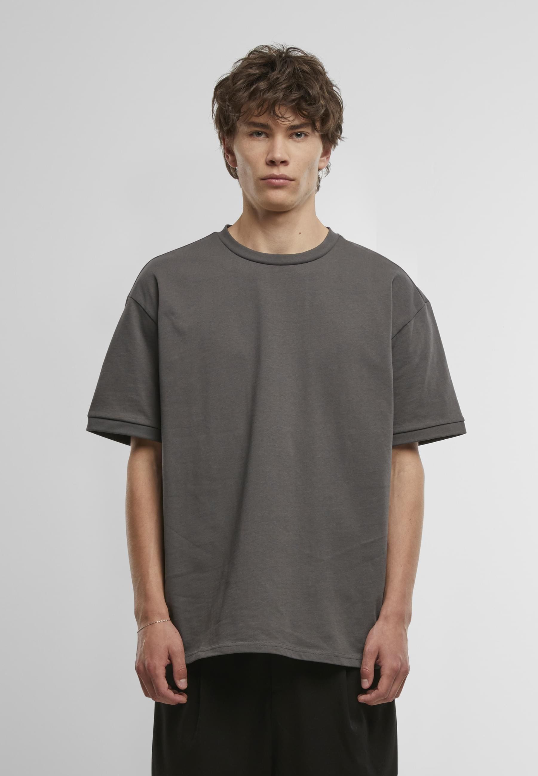 URBAN CLASSICS T-Shirt »Urban Classics Rib Cuff Tee«, (1 tlg.)