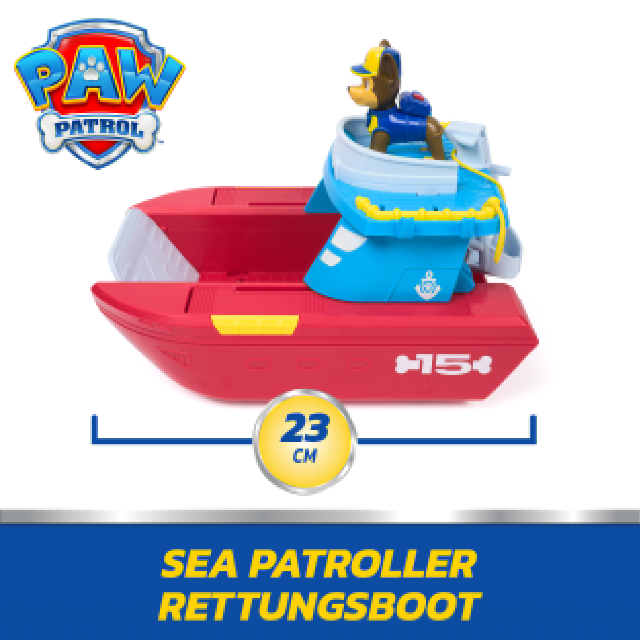 Spin Master Spielwelt »PAW Patrol - Sea Patroller Rettungsboot mit Chase Figur und Hai«