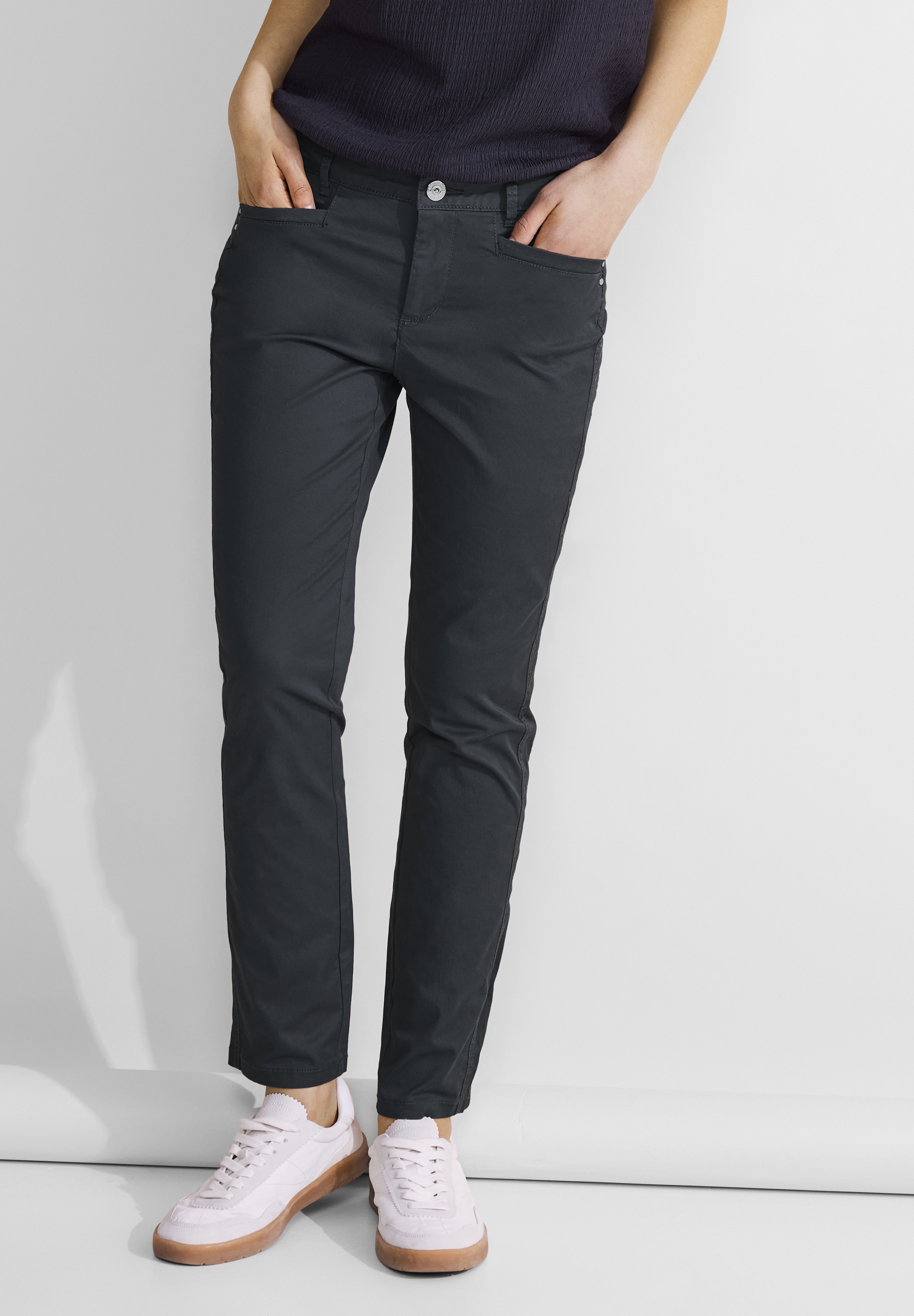 STREET ONE Stoffhose, Middle Waist
