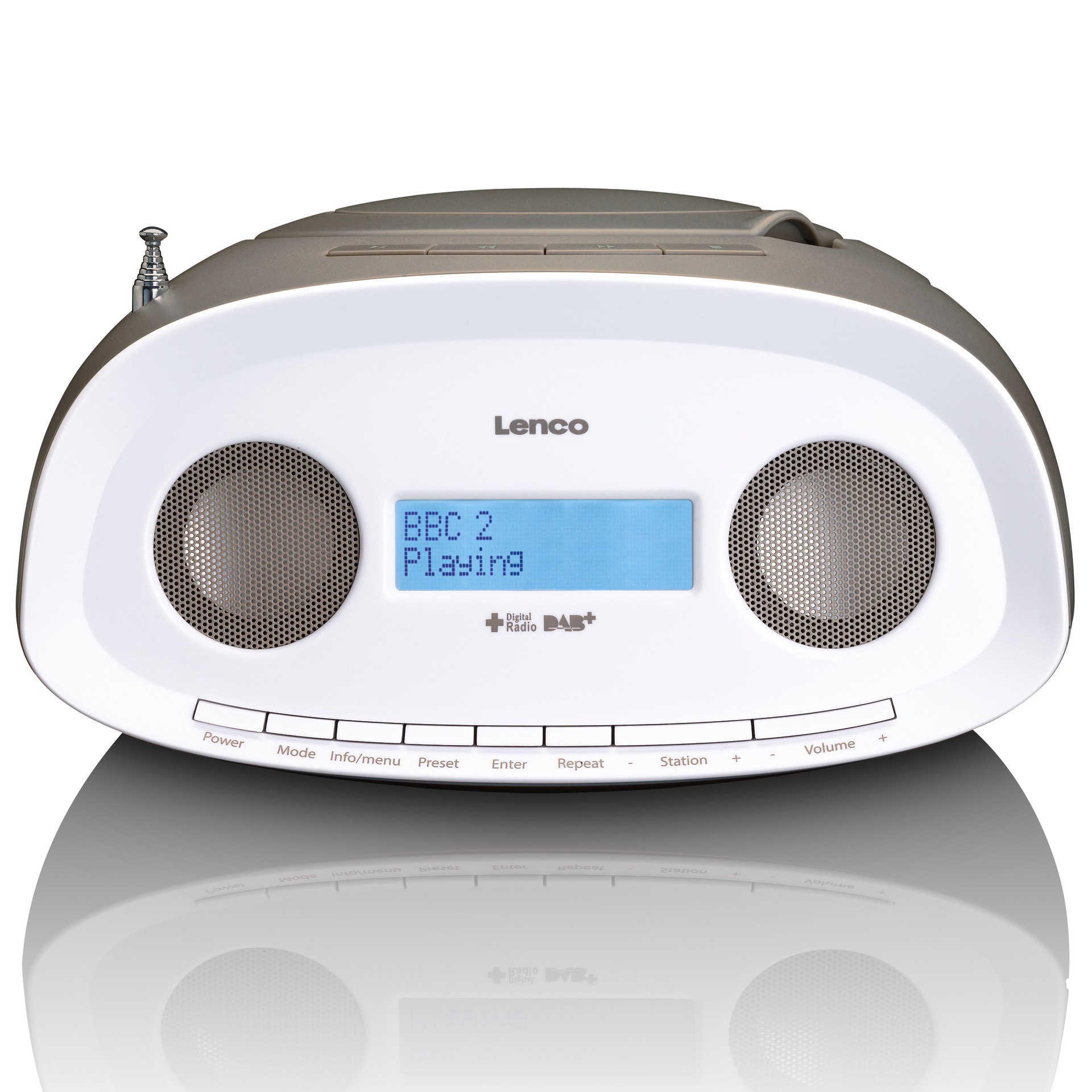 Lenco Radio »Lenco SCD-69TP DAB Radio Boombox CD Player, Taupe«