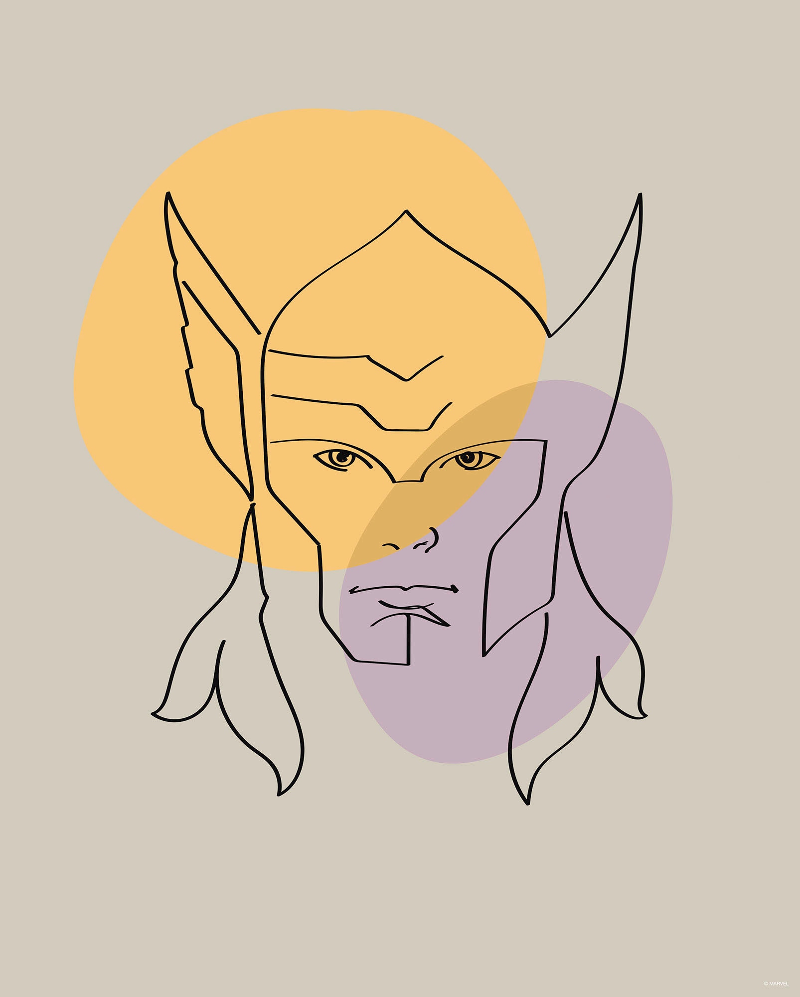 Komar Bild "Soulful Sanctuary Thor Head" Natur 1 Stk. tlg. Wandbild zur Dek günstig online kaufen
