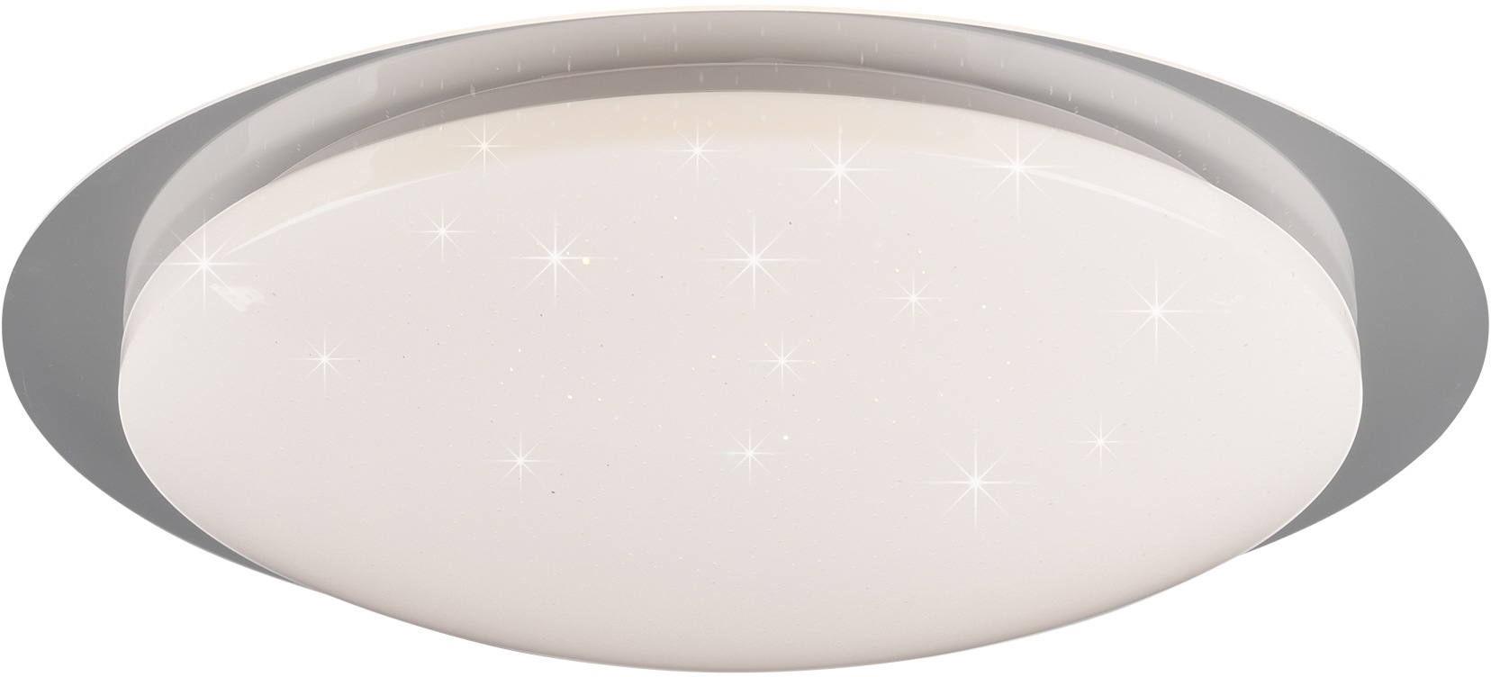 TRIO Leuchten LED Deckenleuchte »Joleen«, 1 flammig-flammig, Ø 48 cm mit  RGB Backlight, Starlight-Effekt, inkl. Fernbed., Dimmer | BAUR