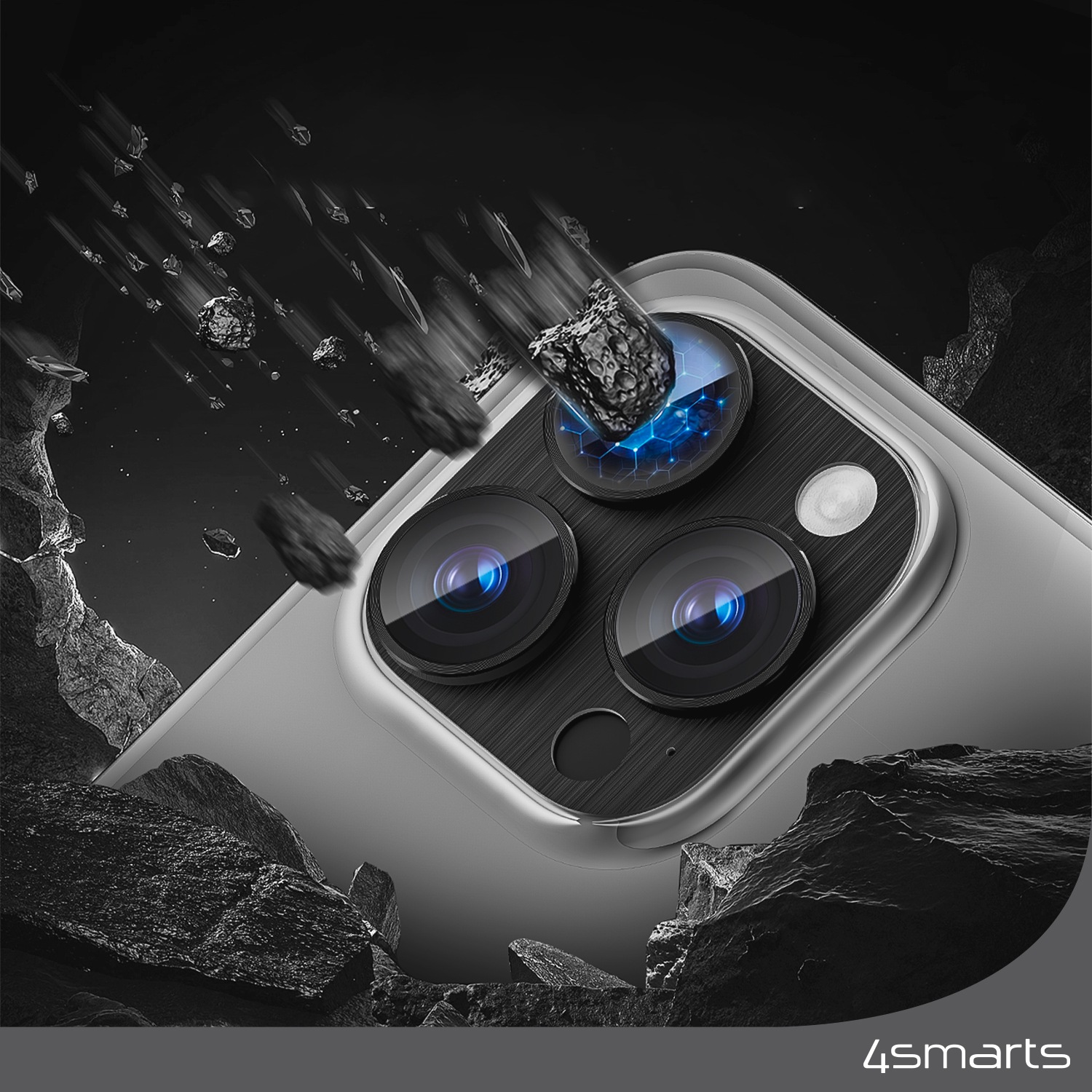 4smarts Displayschutzglas »Second Glass mit Montagerahmen«, für Apple iPhone 15 Pro