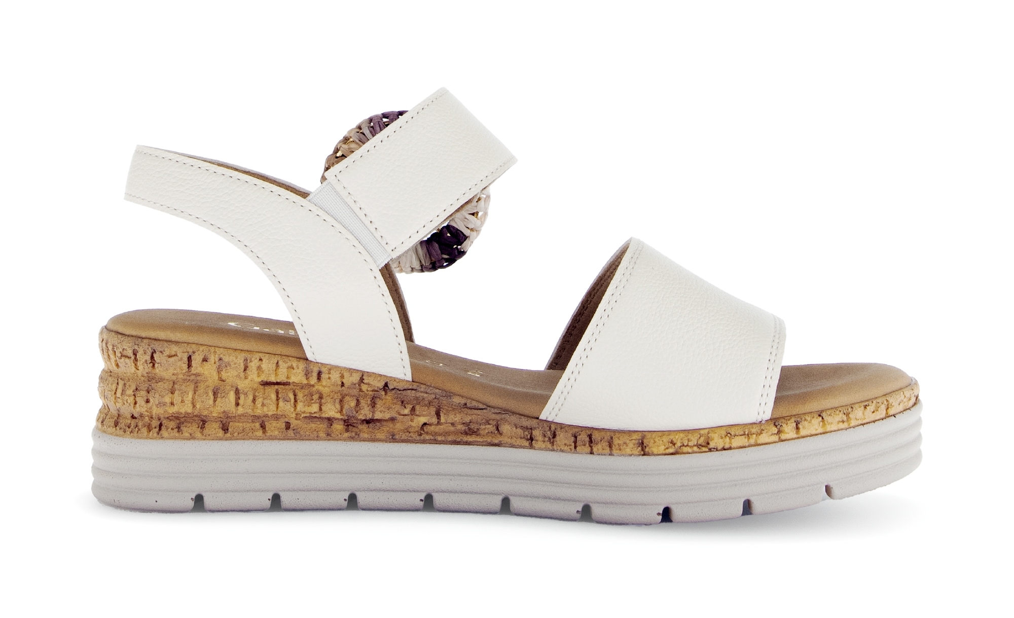 Gabor Keilsandalette »Genua«  , Plateau, Sommerschuh mit dekorativer Zierschnalle, G-Weite