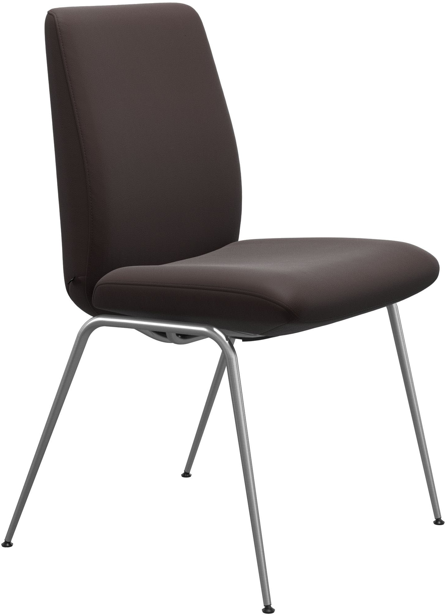 Stressless Polsterstuhl "Laurel", Leder PALOMA, Low Back, Größe L, mit Beinen aus Stahl in Chrom glänzend