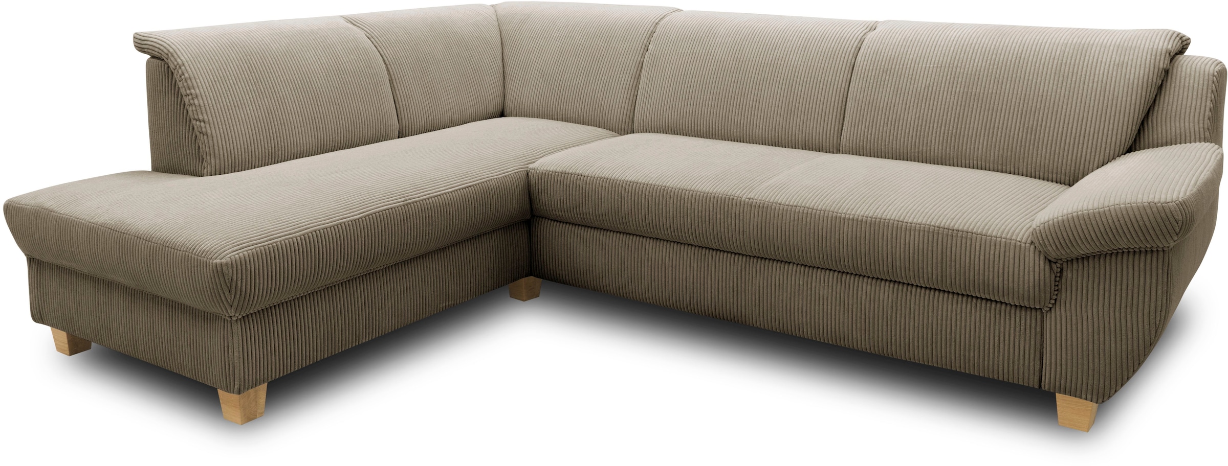 Home affaire Ecksofa "Yesterday zeitlos und elegant, bequeme Armlehnen, L-F günstig online kaufen