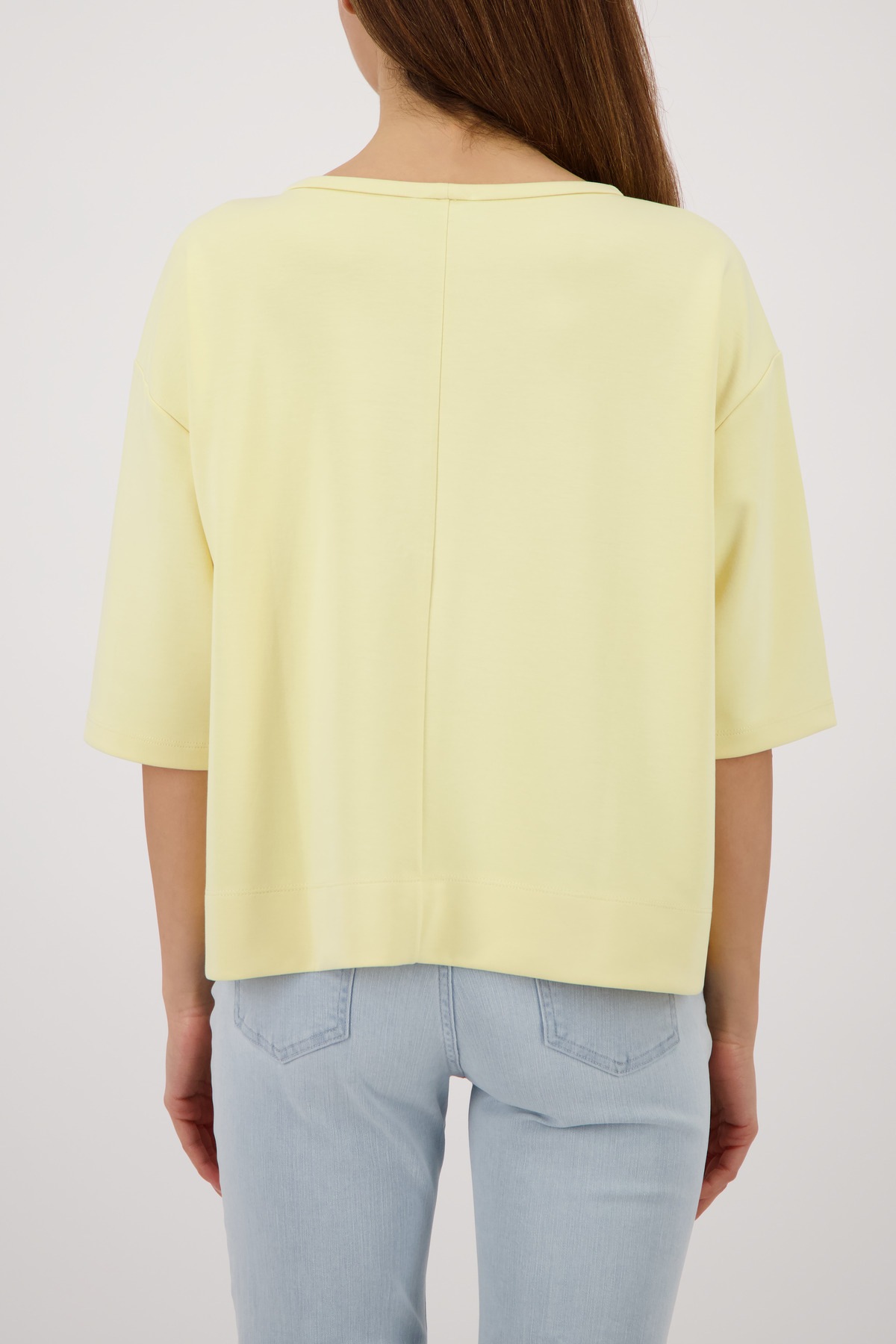 Thumbnail - Monari Sweatshirt "Sweatshirt Basic Prägedruck", Relaxed fit mit Präge-Emblem