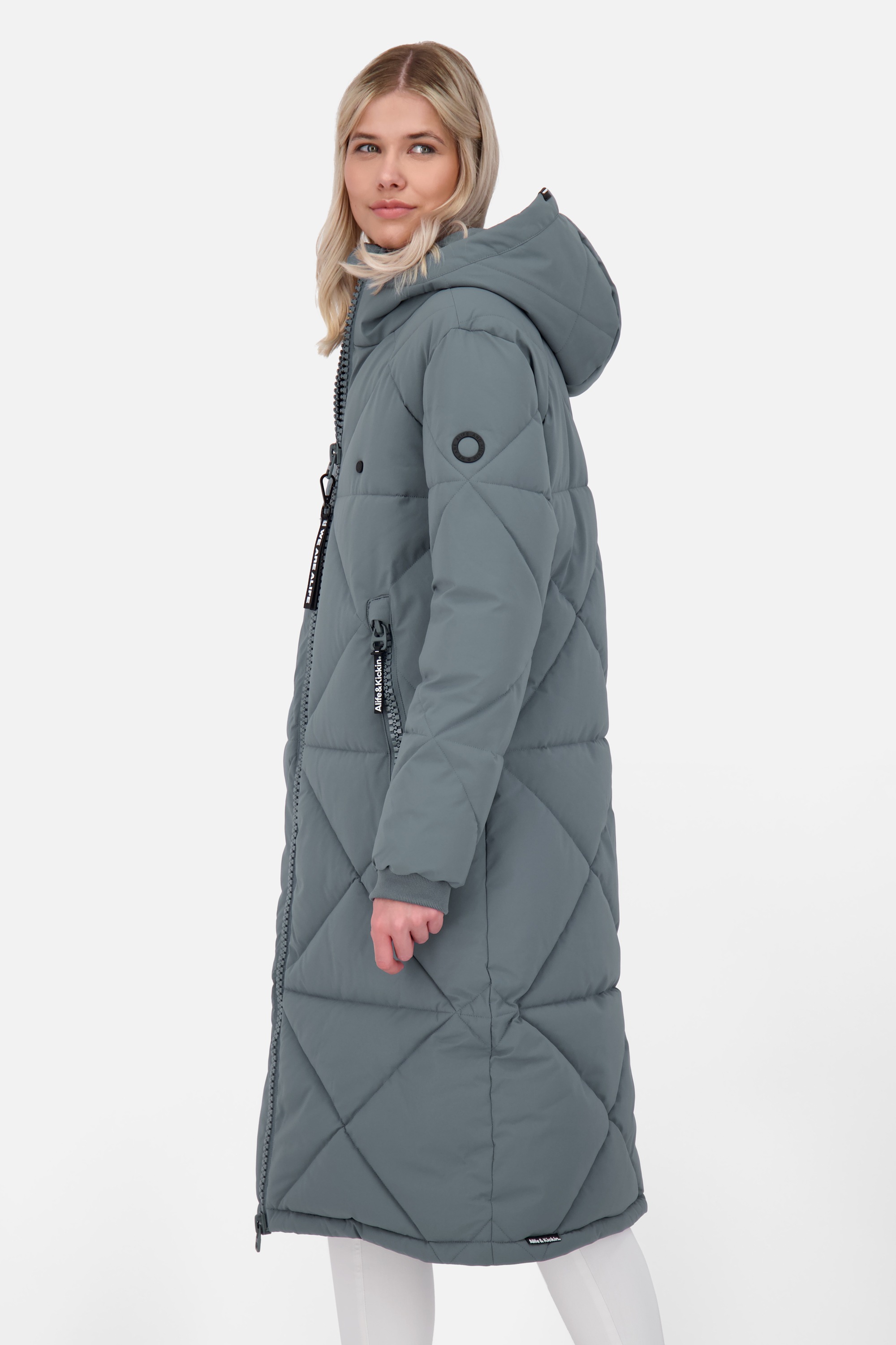 Thumbnail - Alife & Kickin Winterjacke "Damen EnyaAK A" Figurnah geschnittener Wintermantel mit 2-Wege Reißverschluss