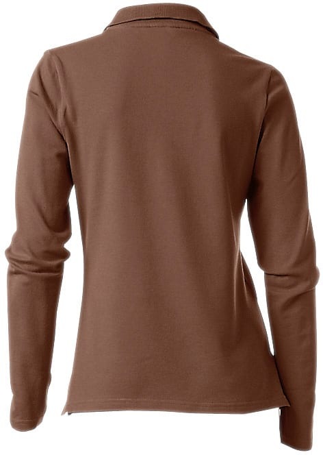 Poloshirt HEINE "Poloshirt", Damen, Gr. 50, braun, 95% Baumwolle, 5% Elasthan, unifarben, Shirts 3