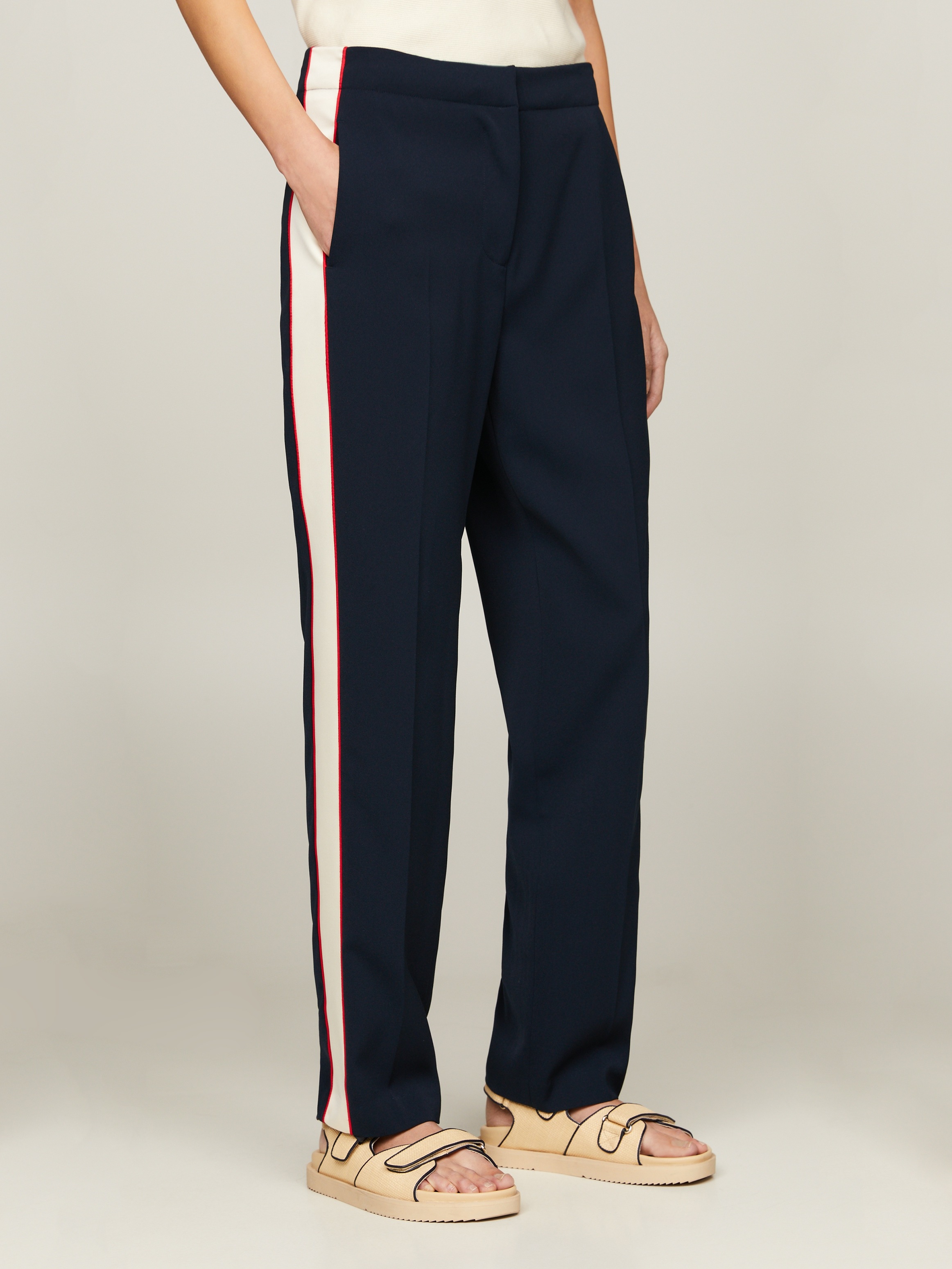 Tommy Hilfiger Webhose "COLOR BLOCK SLIM STRAIGHT PANT", mit Seitenstreifen günstig online kaufen