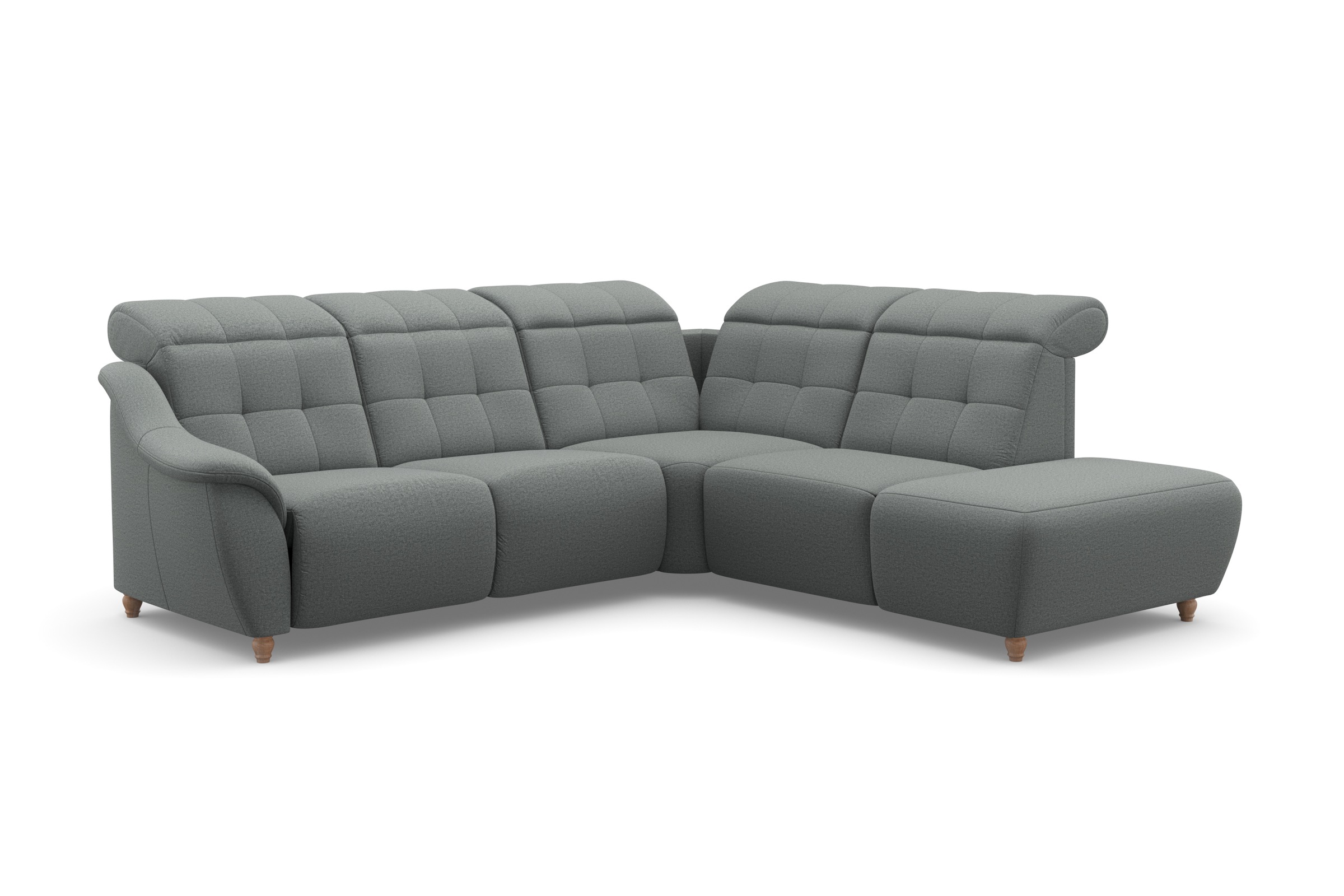 Home affaire Ecksofa »Boston L-Form«, Kopfteilverstellung an jeder Sitzfläche, wahlweise Relaxfunktion