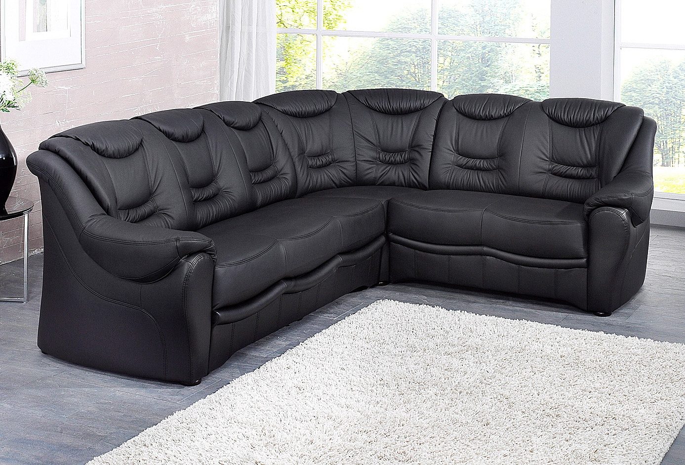 sit&more Ecksofa "Bansin, L-Form, B: 265 cm, Bettfunktion optional, Federkern-Polsterung" Komfortable Sitzhöhe 46 cm, Liegefläche 148 x 198 cm bei Bettfunktion