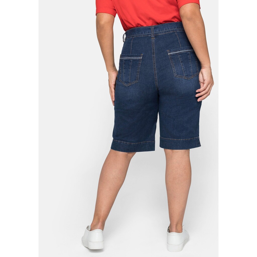 Sheego Jeansbermudas »Große Größen«, (Set)