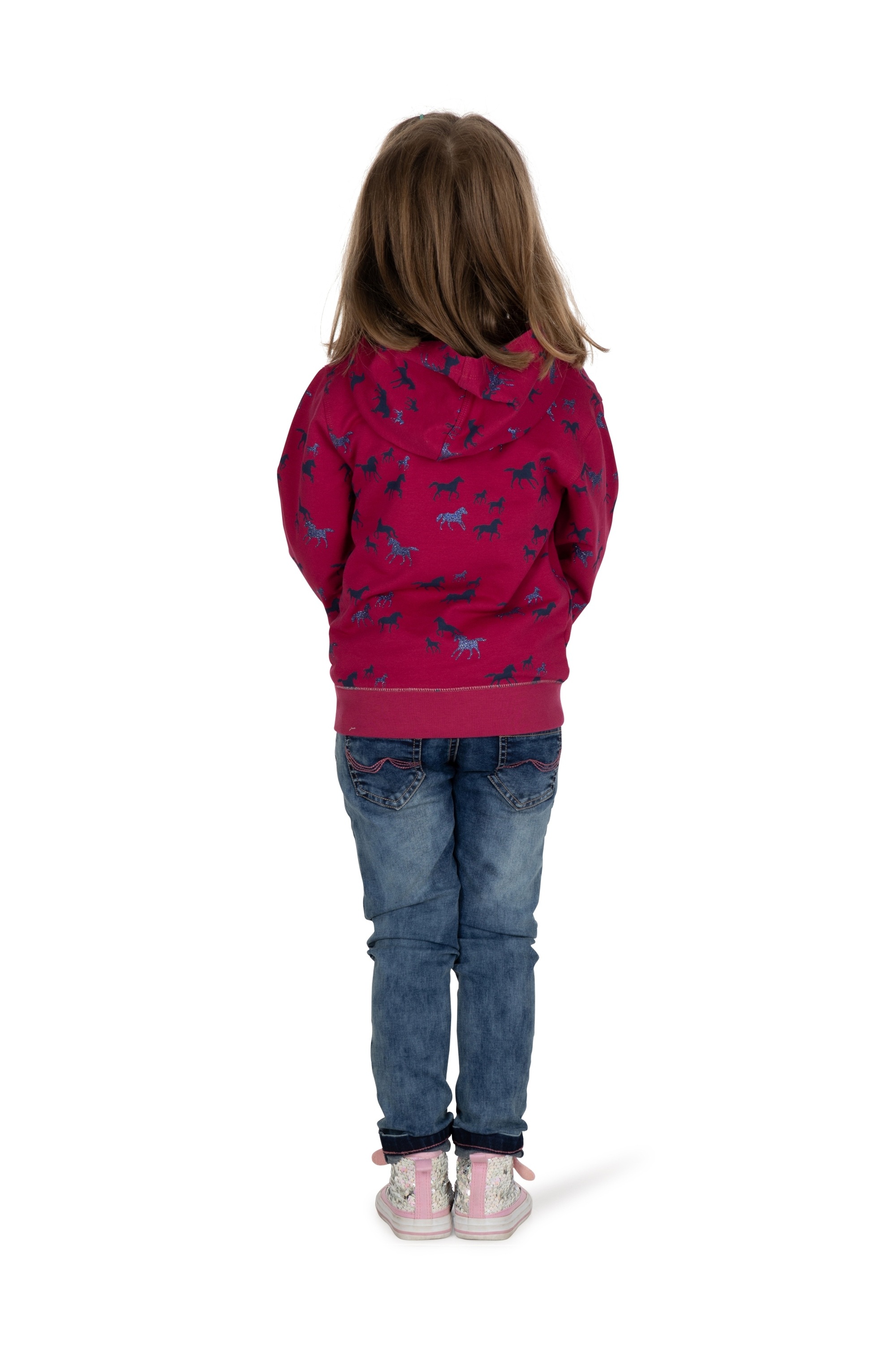 SALT AND PEPPER Kapuzensweatshirt »AOP glitter Horse«, mit kuscheliger Innenseite