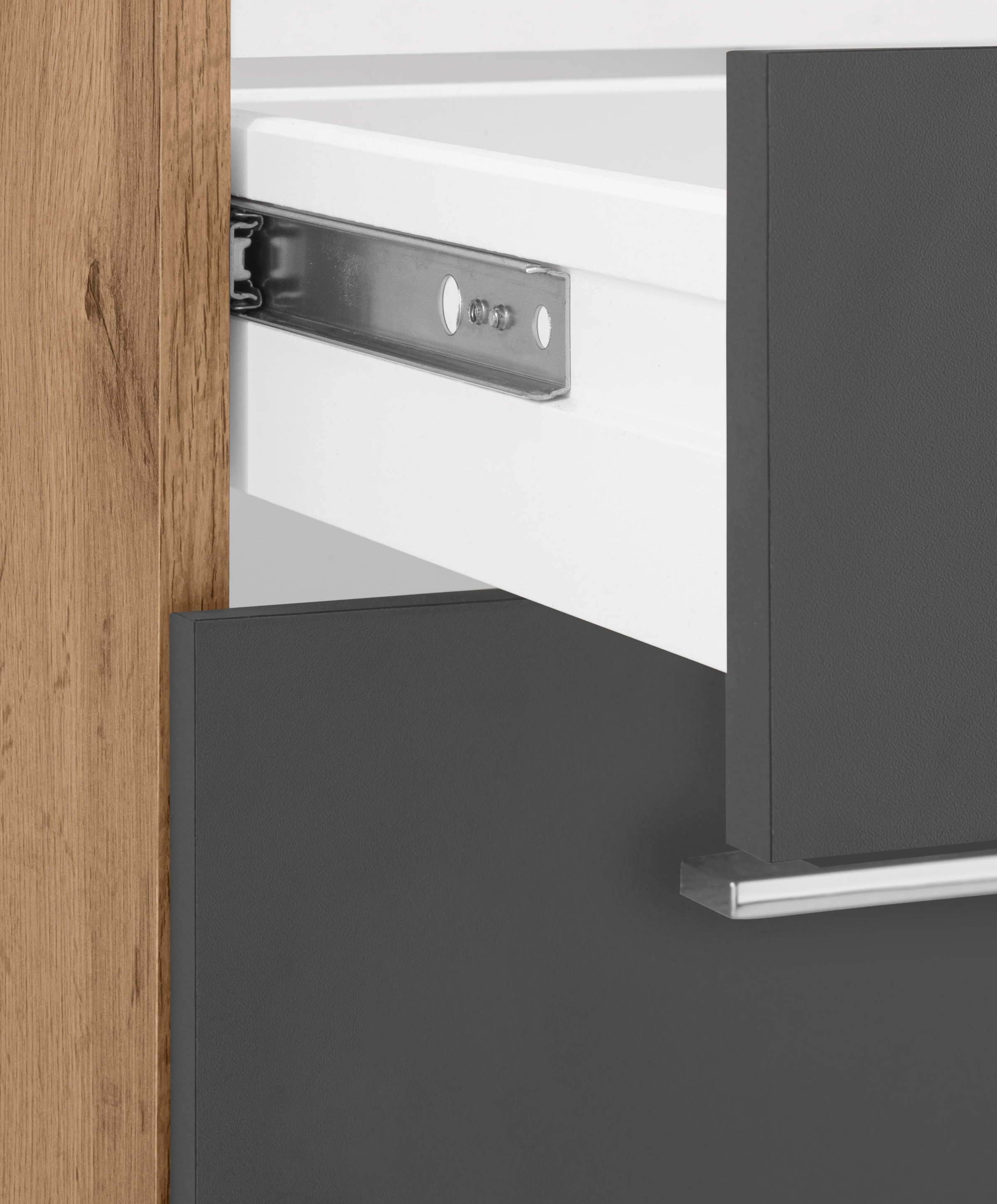 KOCHSTATION Winkelküche »KS-Colmar«, mit E-Geräten, Stellbreite 210/240 cm