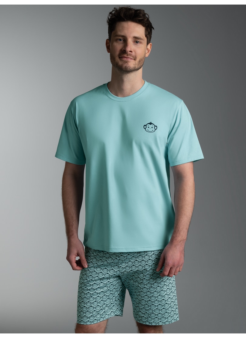 Trigema Schlafanzug »TRIGEMA Pyjama mit Print-Motiv "Äffchen"« 1
