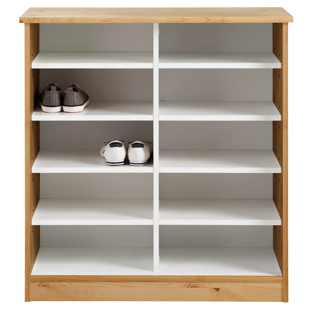 Home affaire Schuhschrank »Nekso«, Breite 83 cm, aus MDF oder Massivholz, FSC®-zertifiziert