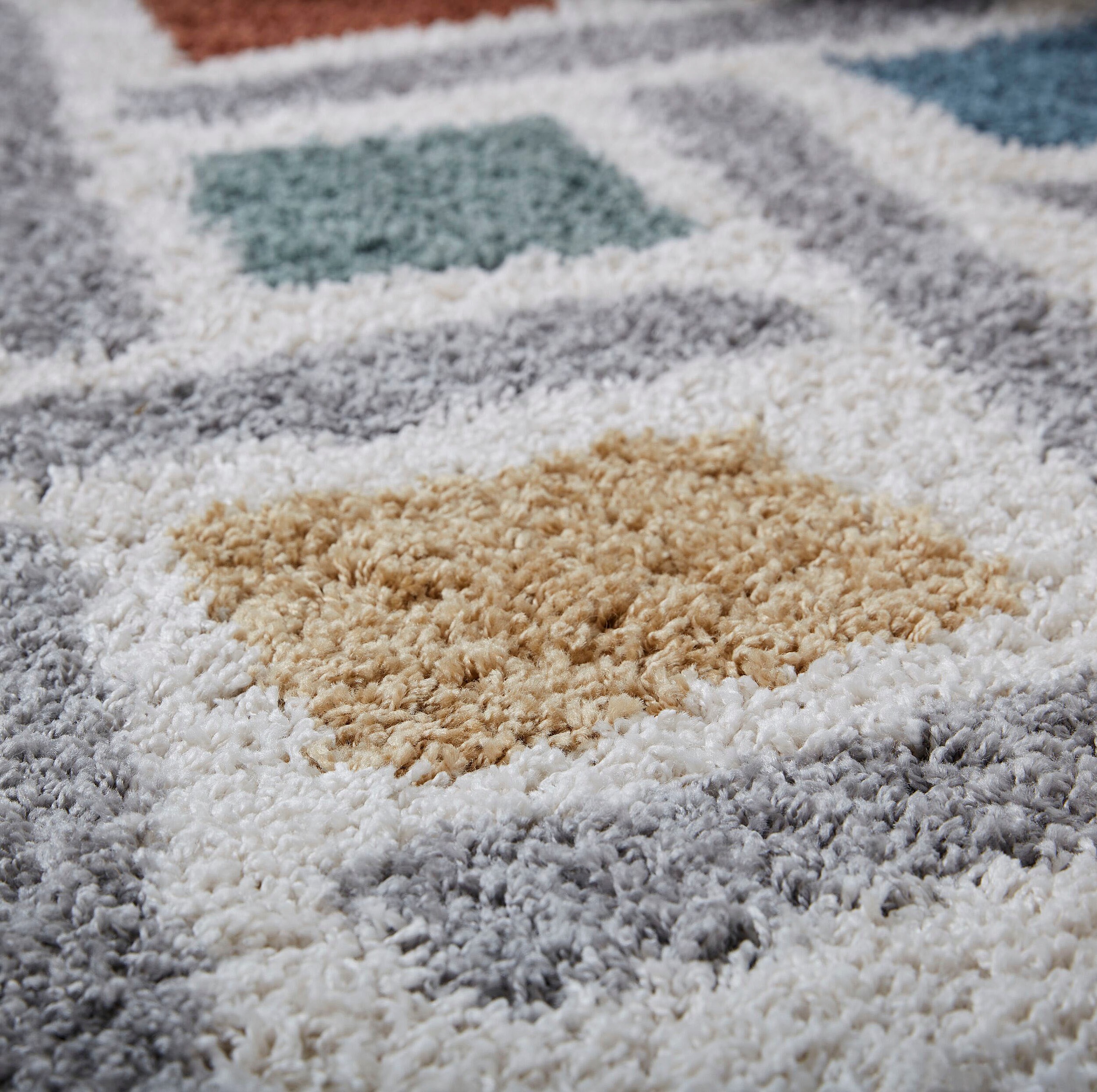 FLAIR RUGS Hochflor-Teppich »Sketch, mit geometrischem Design«, rechteckig, 30 mm Höhe, Shaggy Hoch-Flor, gemustert