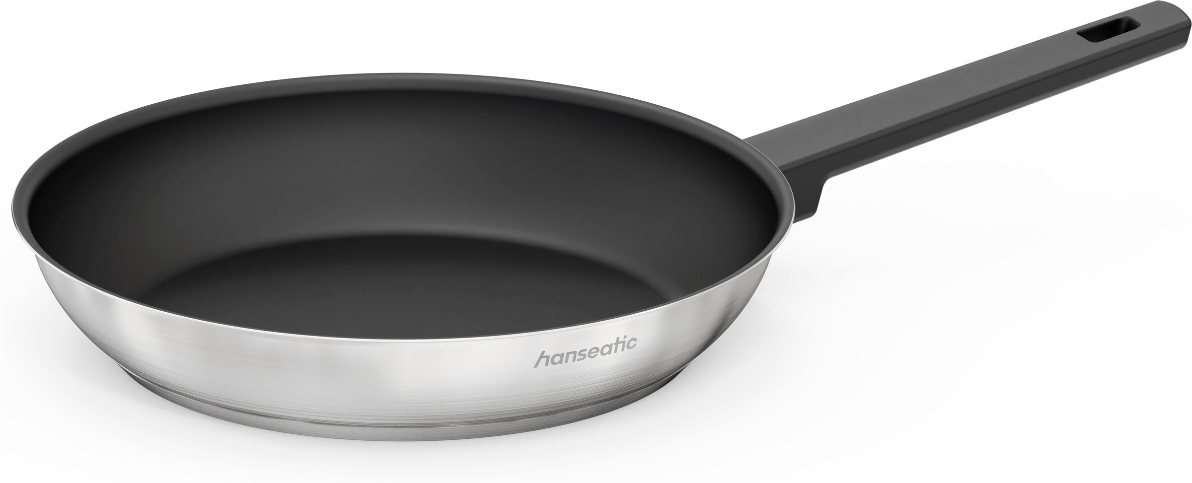 Hanseatic Bratpfanne "SMART" Edelstahl 18/10 1 tlg. Pfanne mit Antihaftbeschichtung, für alle Herdarten, inkl. Induktion