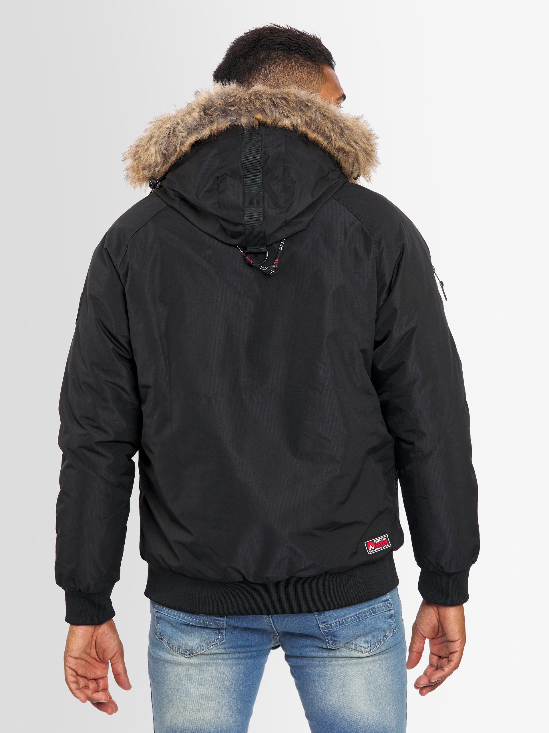Arctic Seven Winterjacke »ASArthuro«, mit abnehmbarer Kapuze und abnehmbarem Kunstfell