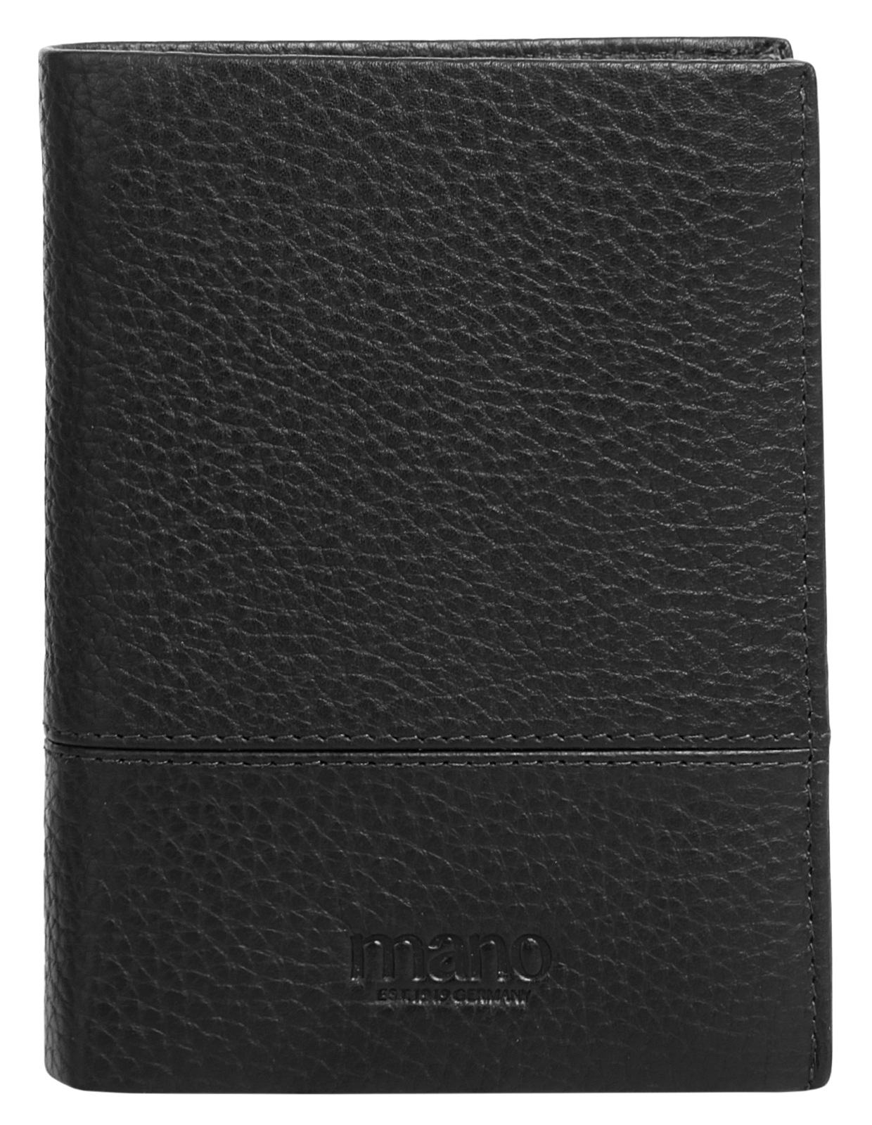 MANO Herren Geldbörse "MANO Herren, Damen Geldbörse Don Tommas echt Leder", schwarz, Leder, unifarben, Kleinlederwaren, echt Leder