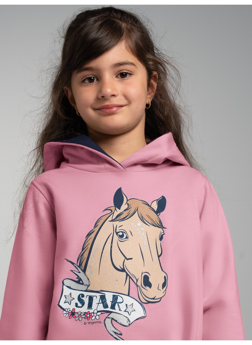 Thumbnail - Trigema Kapuzensweatshirt "TRIGEMA Hoodie mit großem Pferde-Printmotiv"