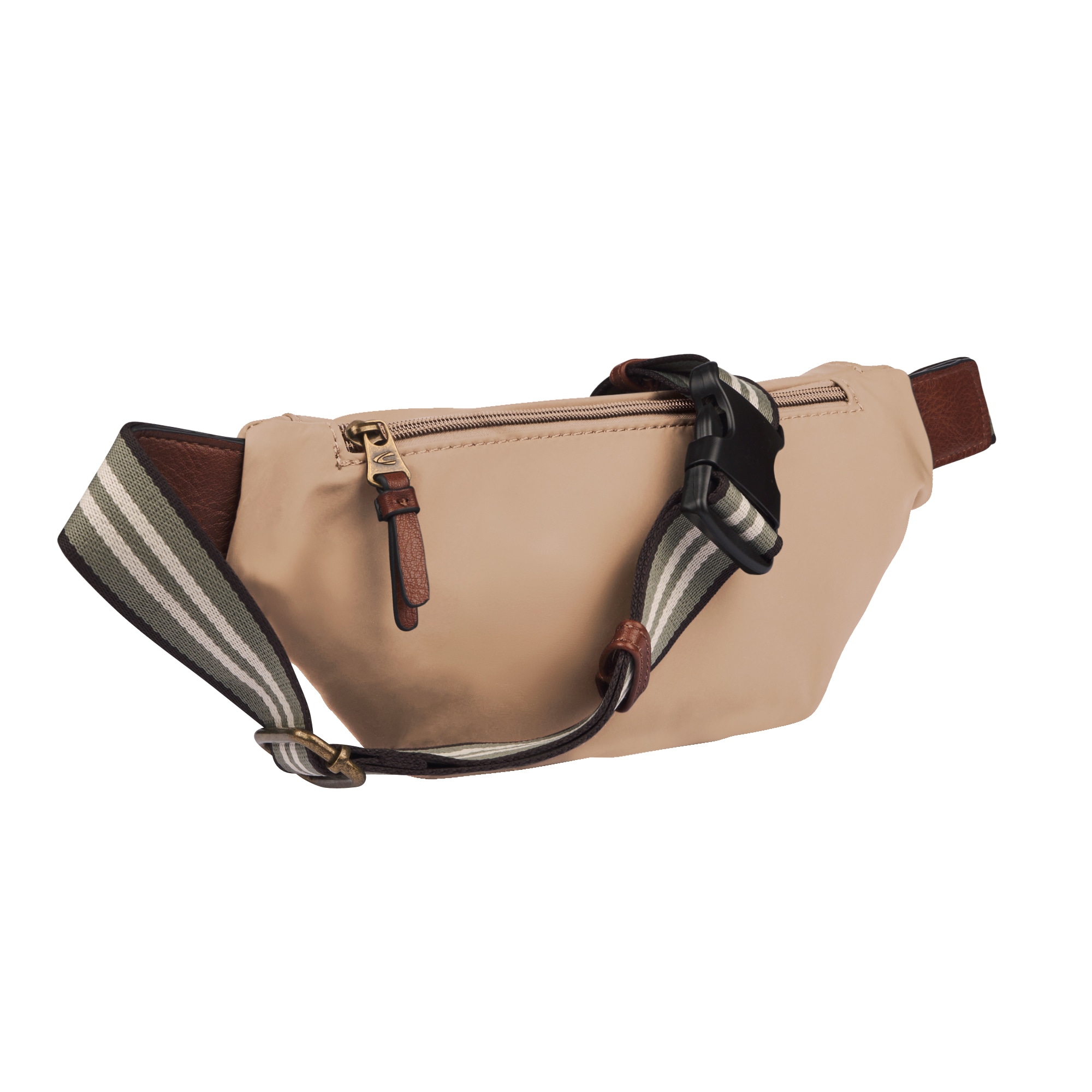 camel active Bauchtasche »Bari«, aus hochwertigem matten Nylon mit gestreiftem Gewebeband